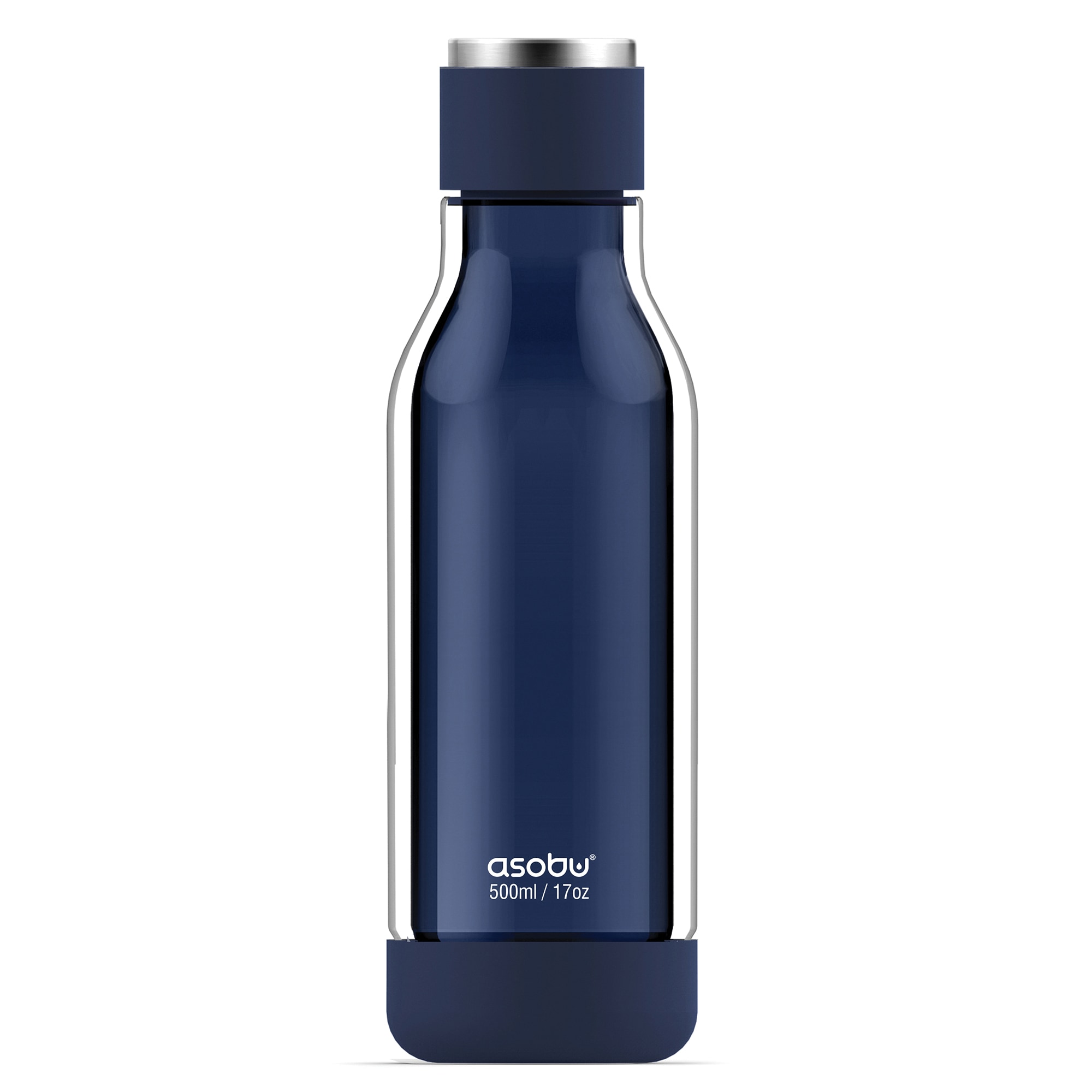 ASOBU ADNAGT50B 17 -fl oz Glass Insulated Water bottle - Blue