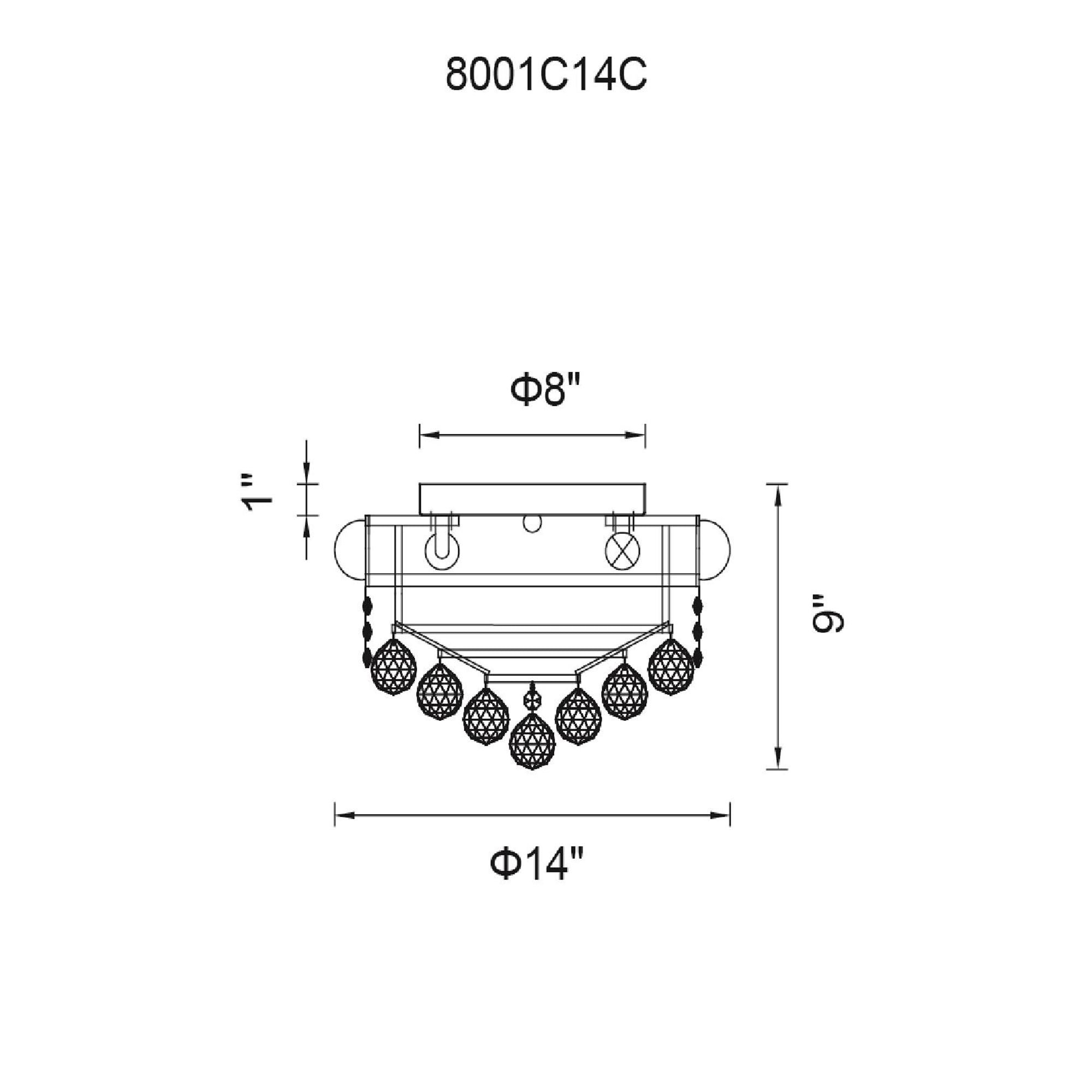 CWI Lighting 8001C14C flushmounts - View #8