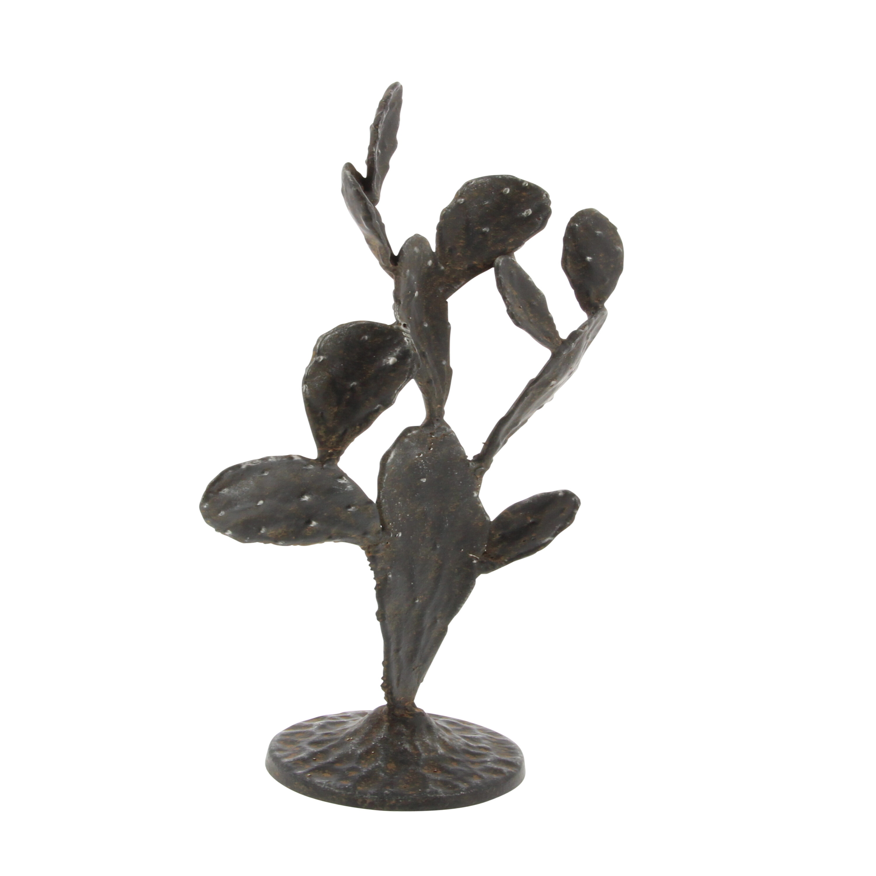  Deco 79 Eclectic Metal Cactus Sculpture, 9 x 4 x 16, Black :  Home & Kitchen