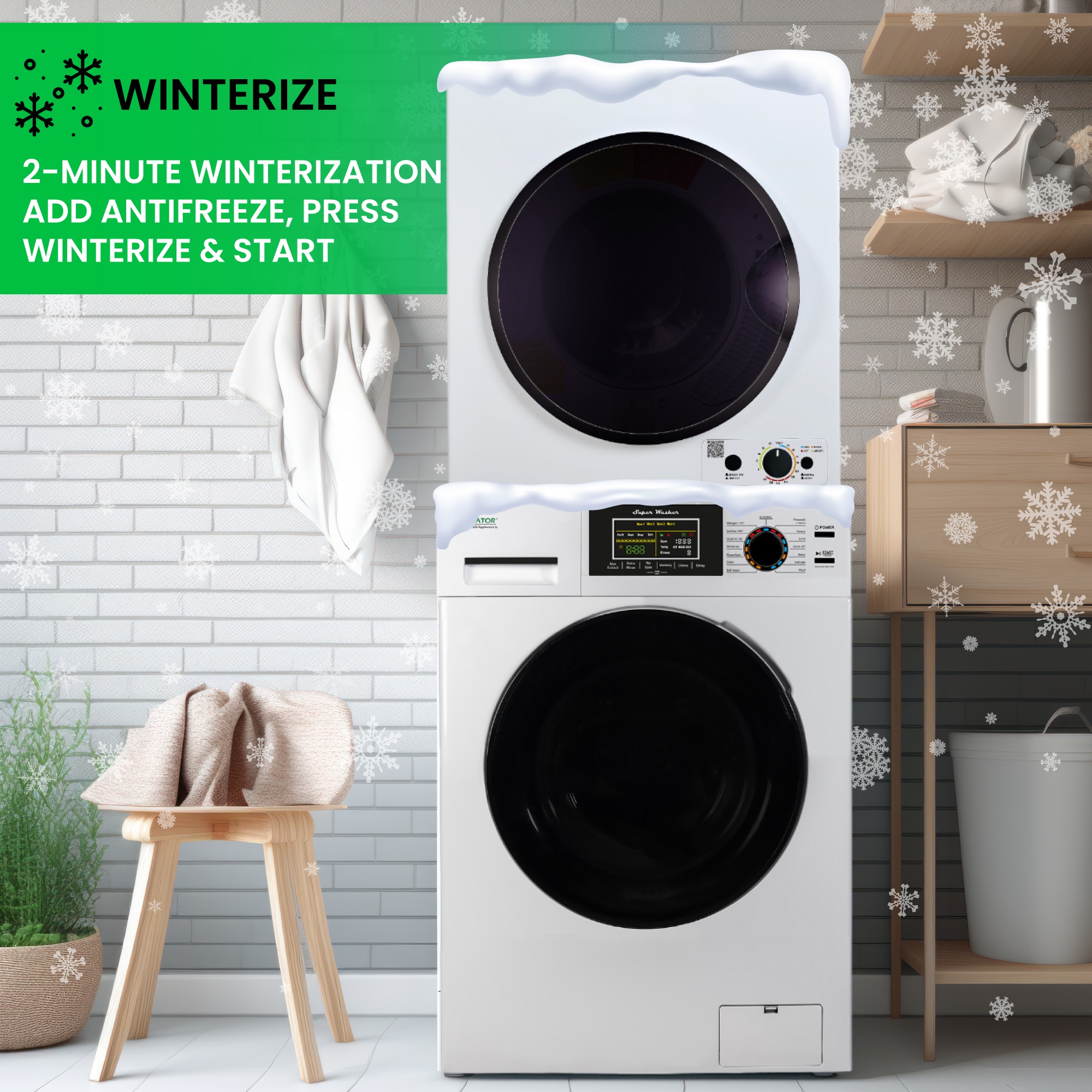Equator Advanced Appliances EW 835 + ED 850 Combo-Washer-And-Dryer - View #16