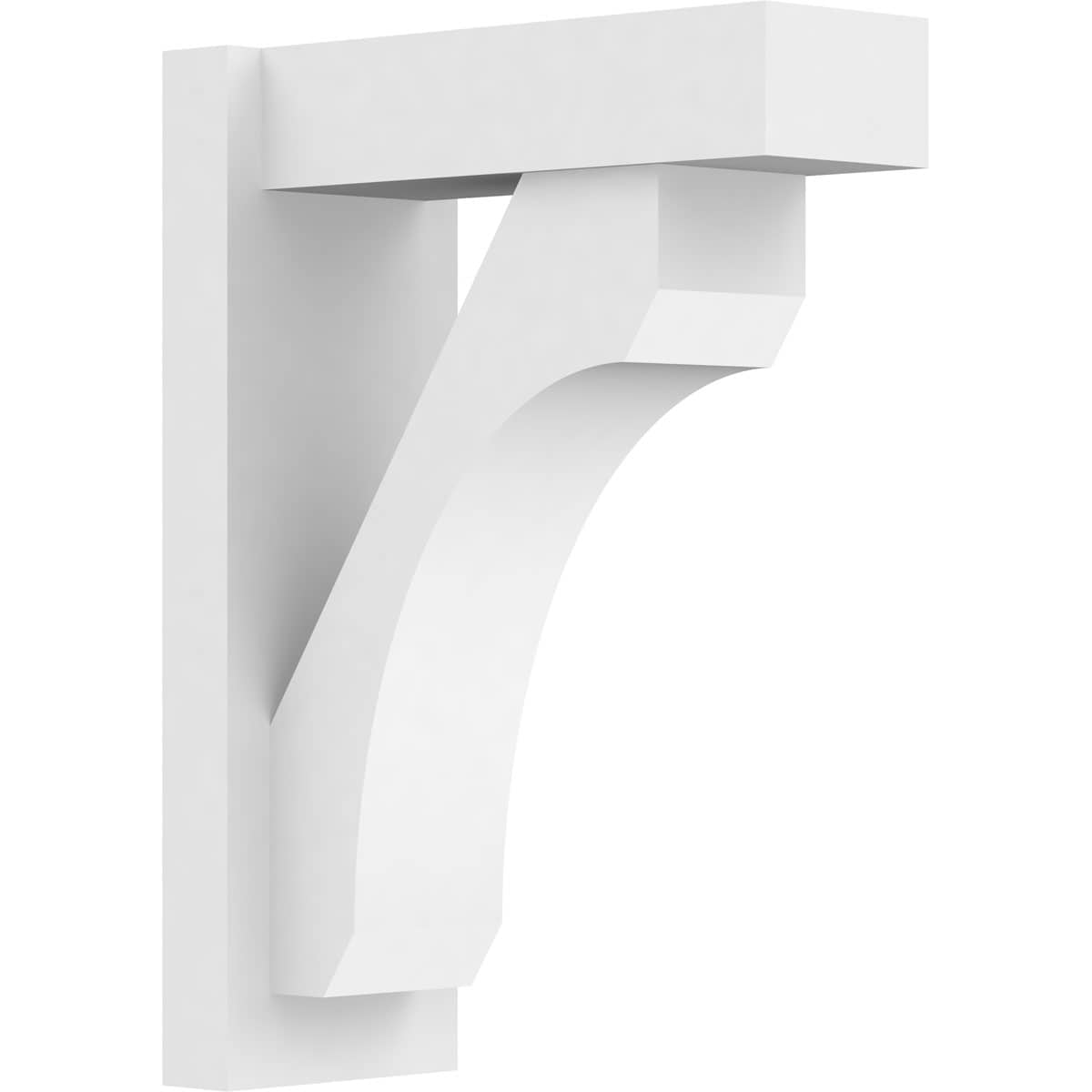 Ekena Millwork OUTP07X16X22LEC05 7-in W X 16-in D X 22-in H Legacy Architectural Grade PVC Outlooker with Block Ends