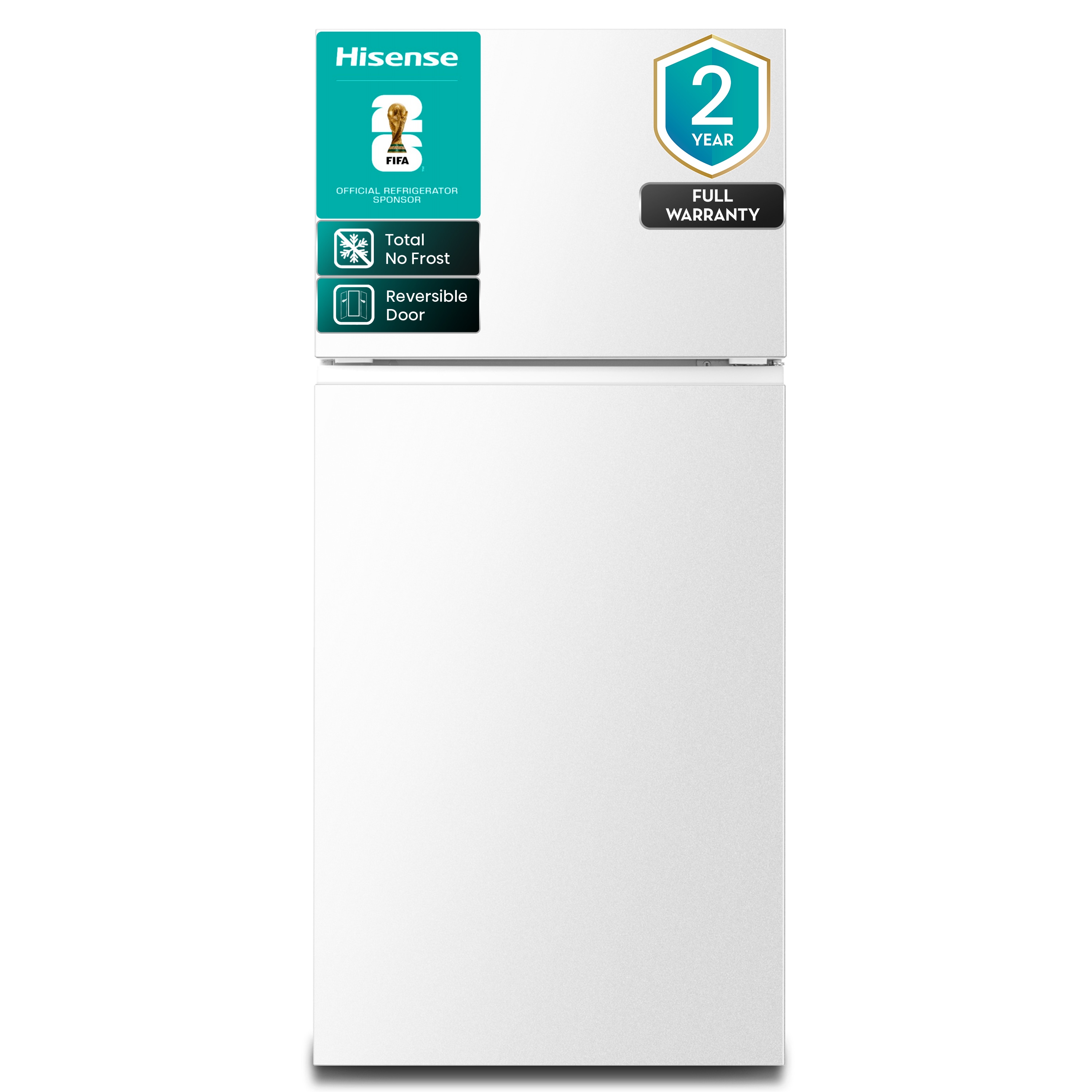 Hisense HRT180N6AWE 18-cu ft Standard-Depth 30-in Wide Top-Freezer Refrigerator ( White ) Garage Ready ENERGY STAR Certified