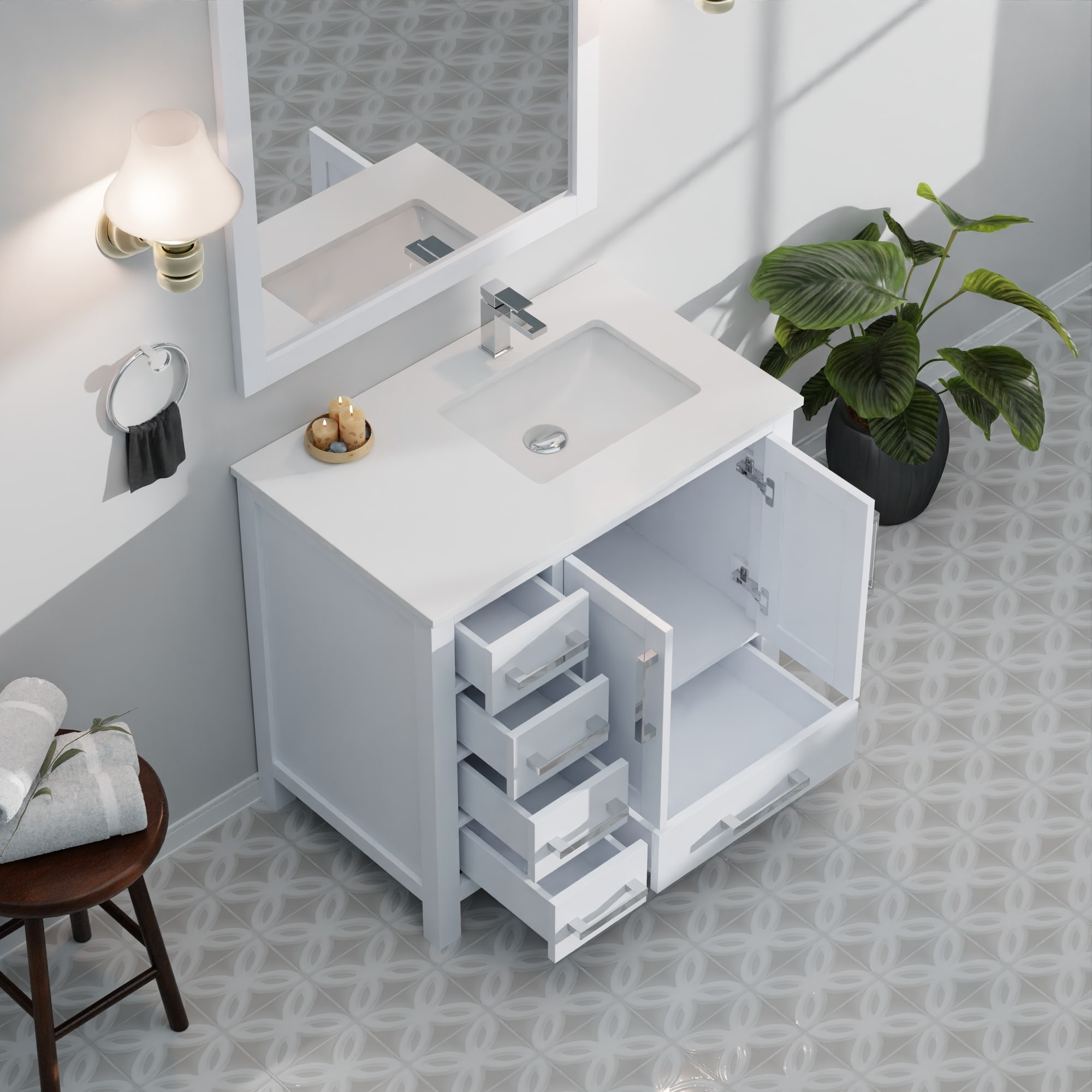 Lexora LVJ36SA311R Bath-Vanity-Combo - View #15