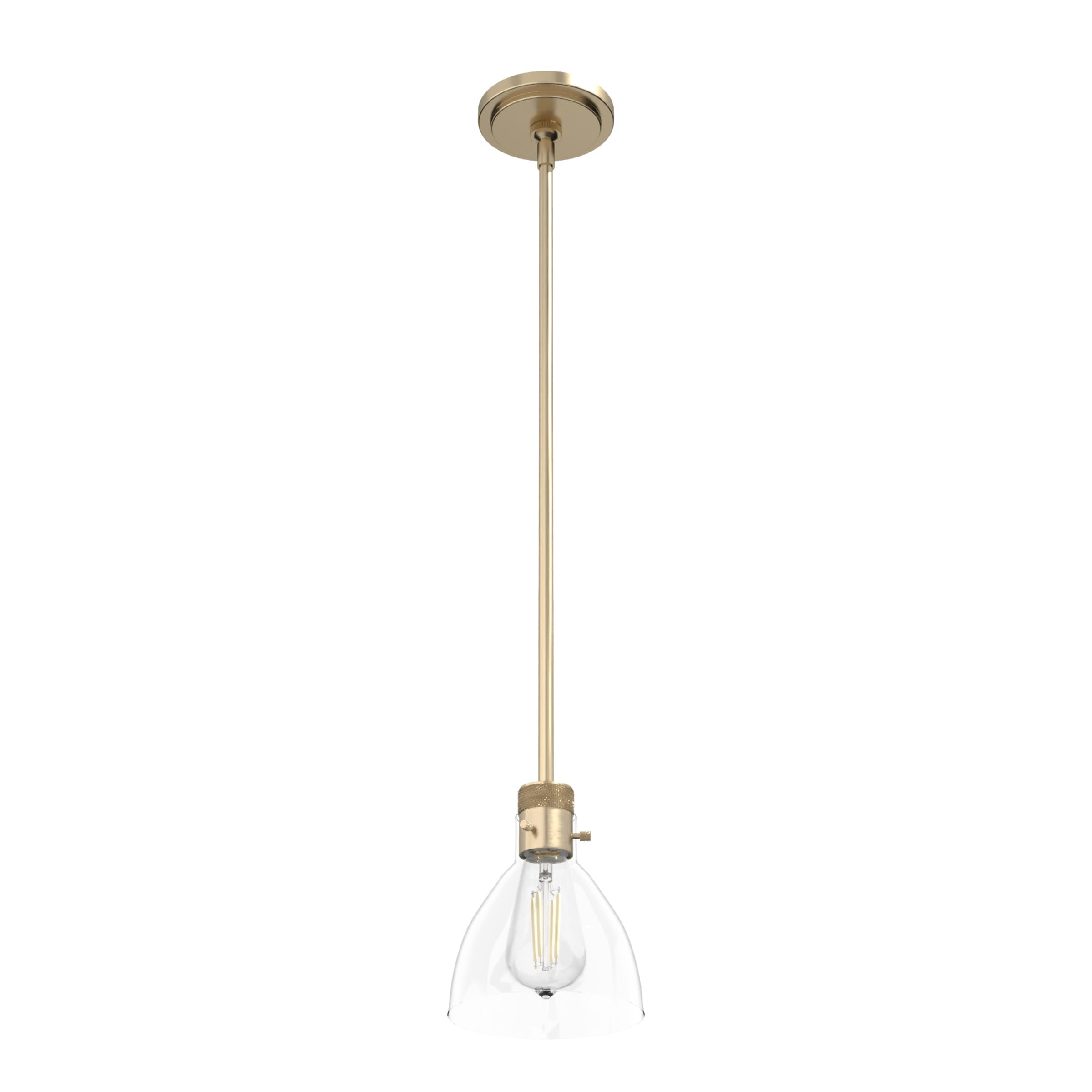 Vintage Gold Glass Mini Pendant Light
