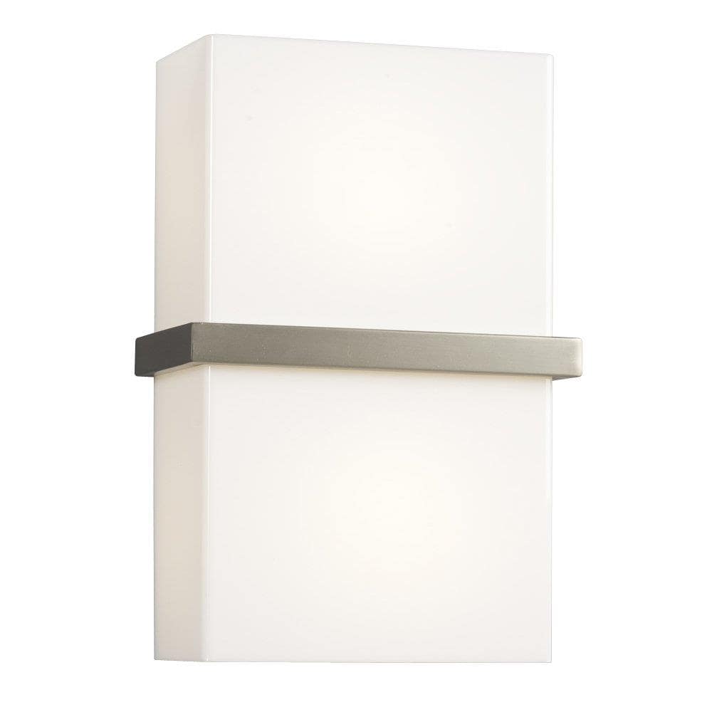 Galaxy Lighting 213130BN 8-in W 1 -Light Brushed Nickel Wall Sconce