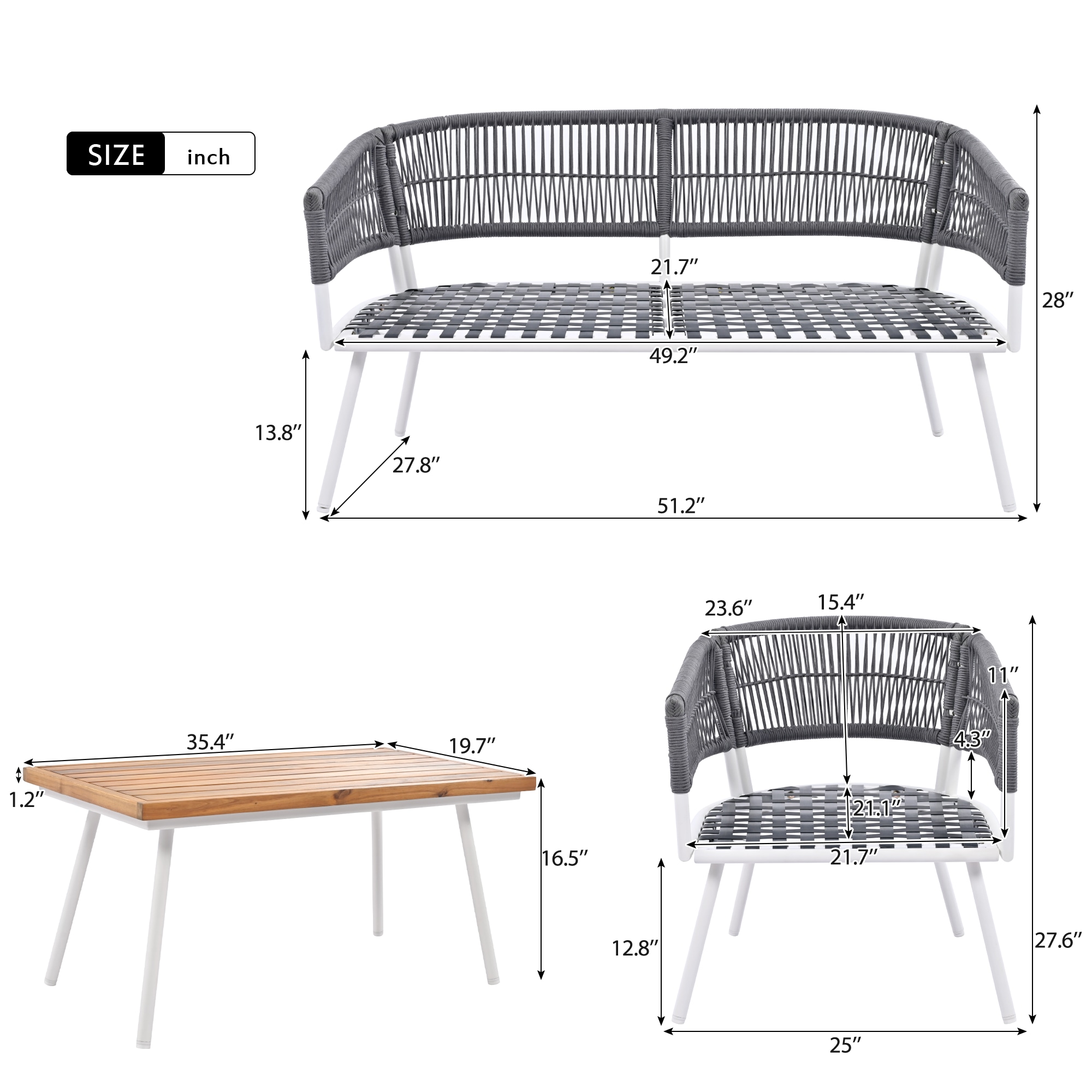 ModernLuxe L-SK000004AAG Patio-Conversation-Sets - View #9
