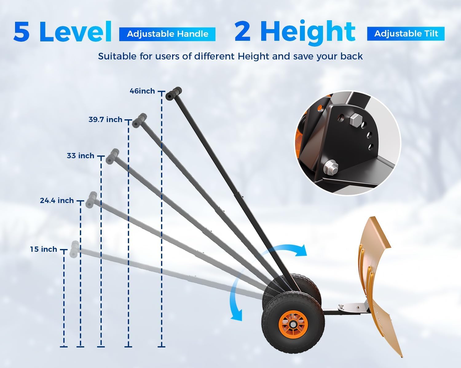 Garvee LYU01PPG-3469OBNX Snow-Shovels - View #8