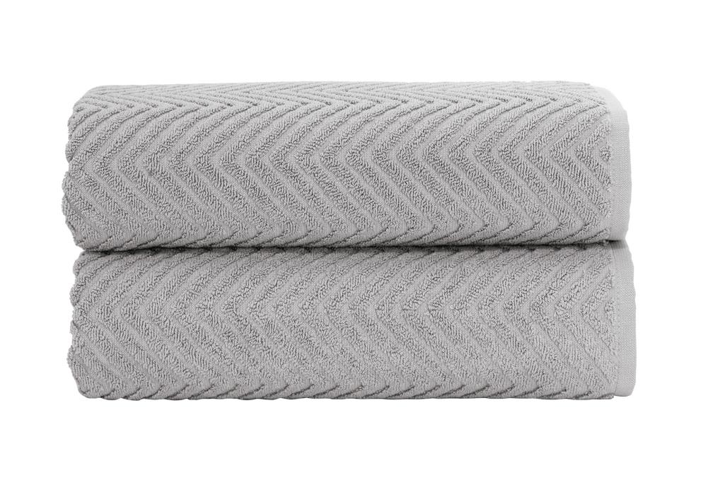 SaaSoh VNC-2PKBT-ROK 2-Piece Rock Cotton Quick Dry Bath Towel Set (Venice)