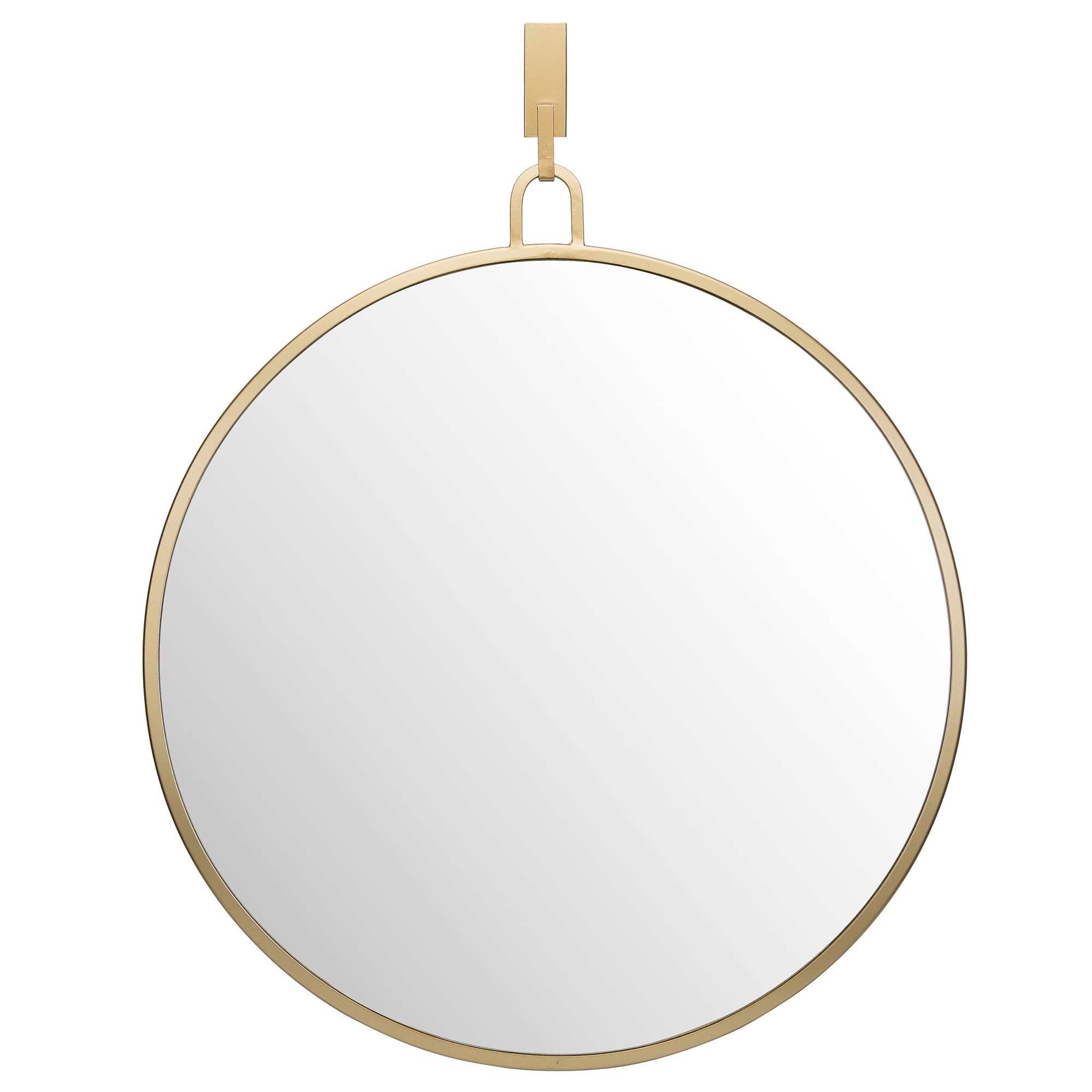 Varaluz 407A01GO Stopwatch 30-in W x 32.0-in H Round Gold Framed Wall Mirror