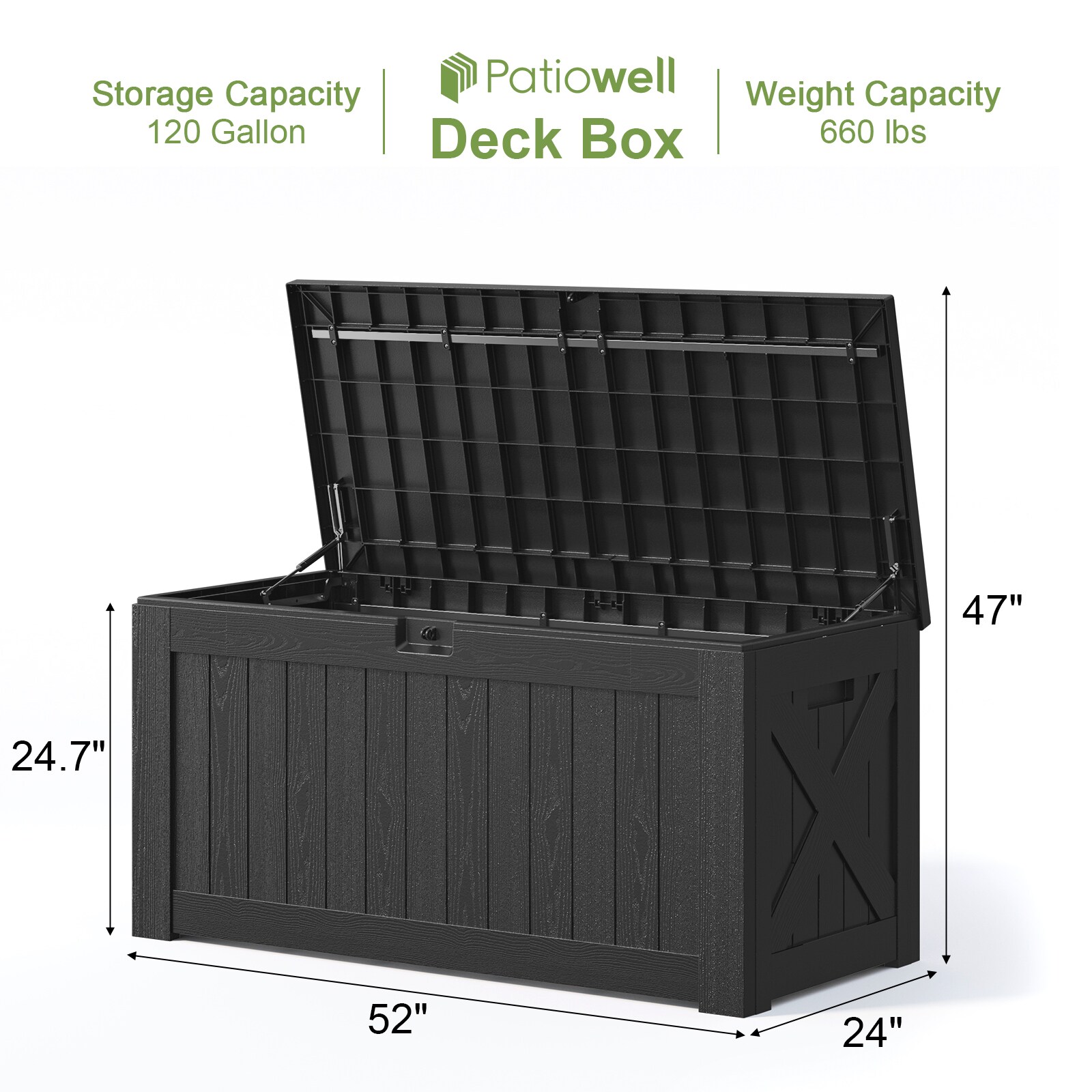 Patiowell WES-PSB24-0432A-0 Deck-Boxes - View #9