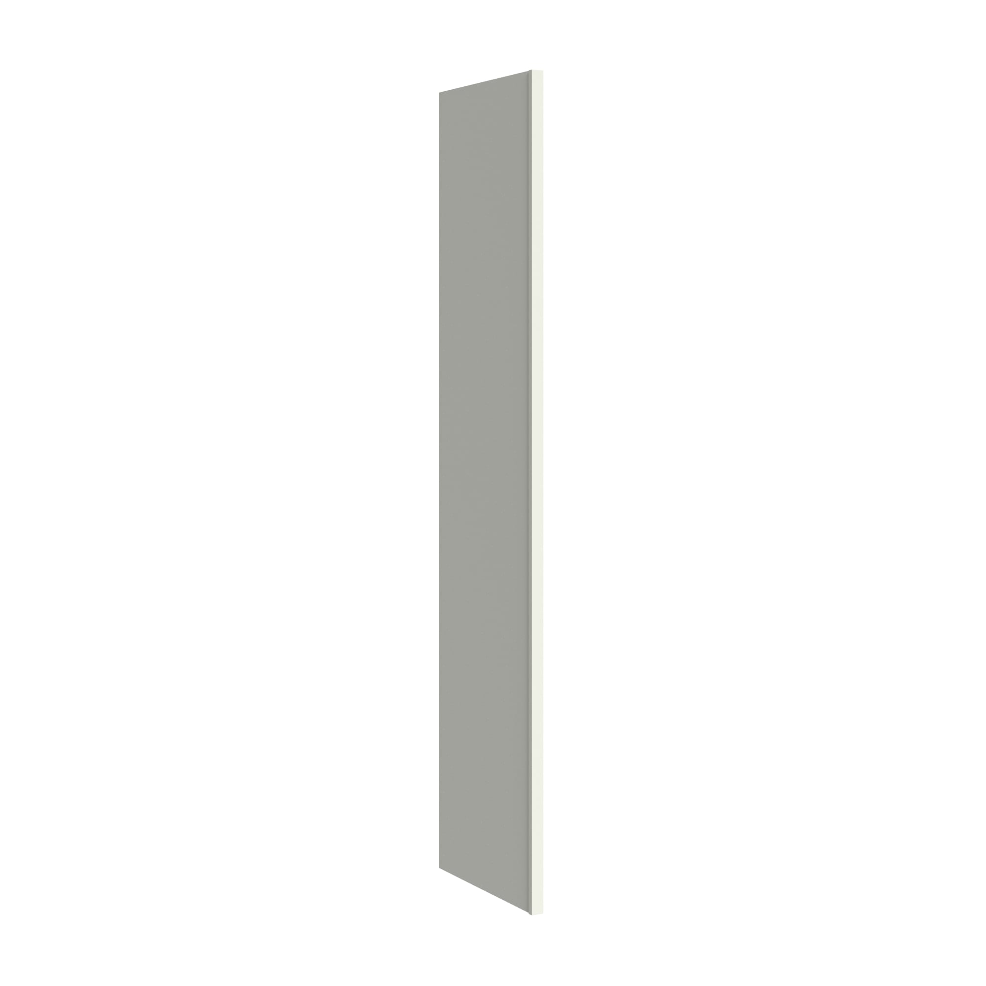 KraftMaid Momentum REP1 1/2.96G71 Deveron Cabinet End Panel 1.5-in W x 96-in H x 24-in D Dove White Painted (Refrigerator End Panel)