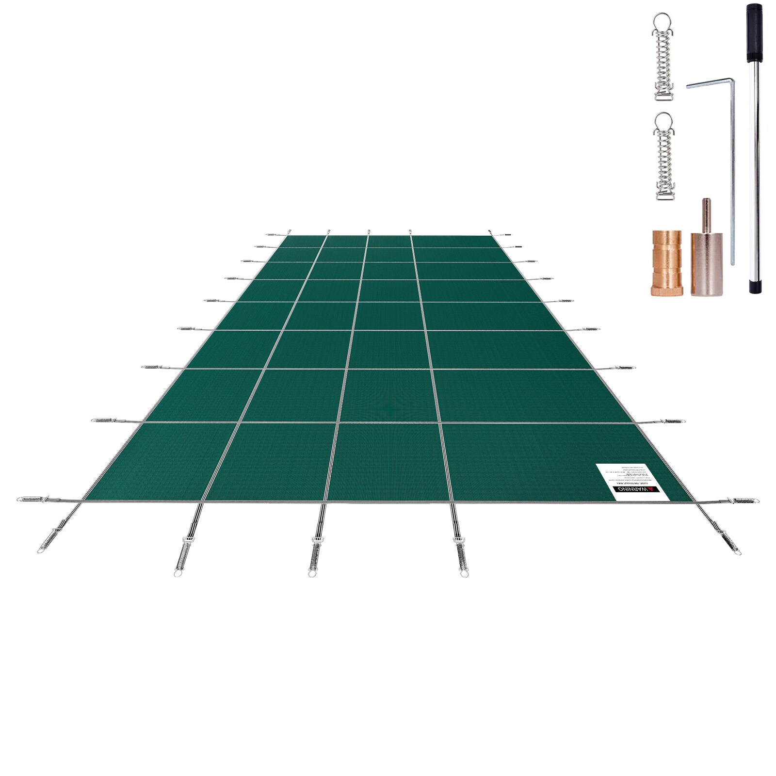SVOPES SVOPESYYCM16X00599V0 38-Feet x 18-Feet Inground Pool Safety Cover Polypropylene Leaf safety and winter Rectangle Pool Cover