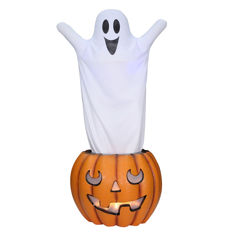 Haunted Living 36-in Lighted Animatronic Ghost in Jack O Lantern in the ...