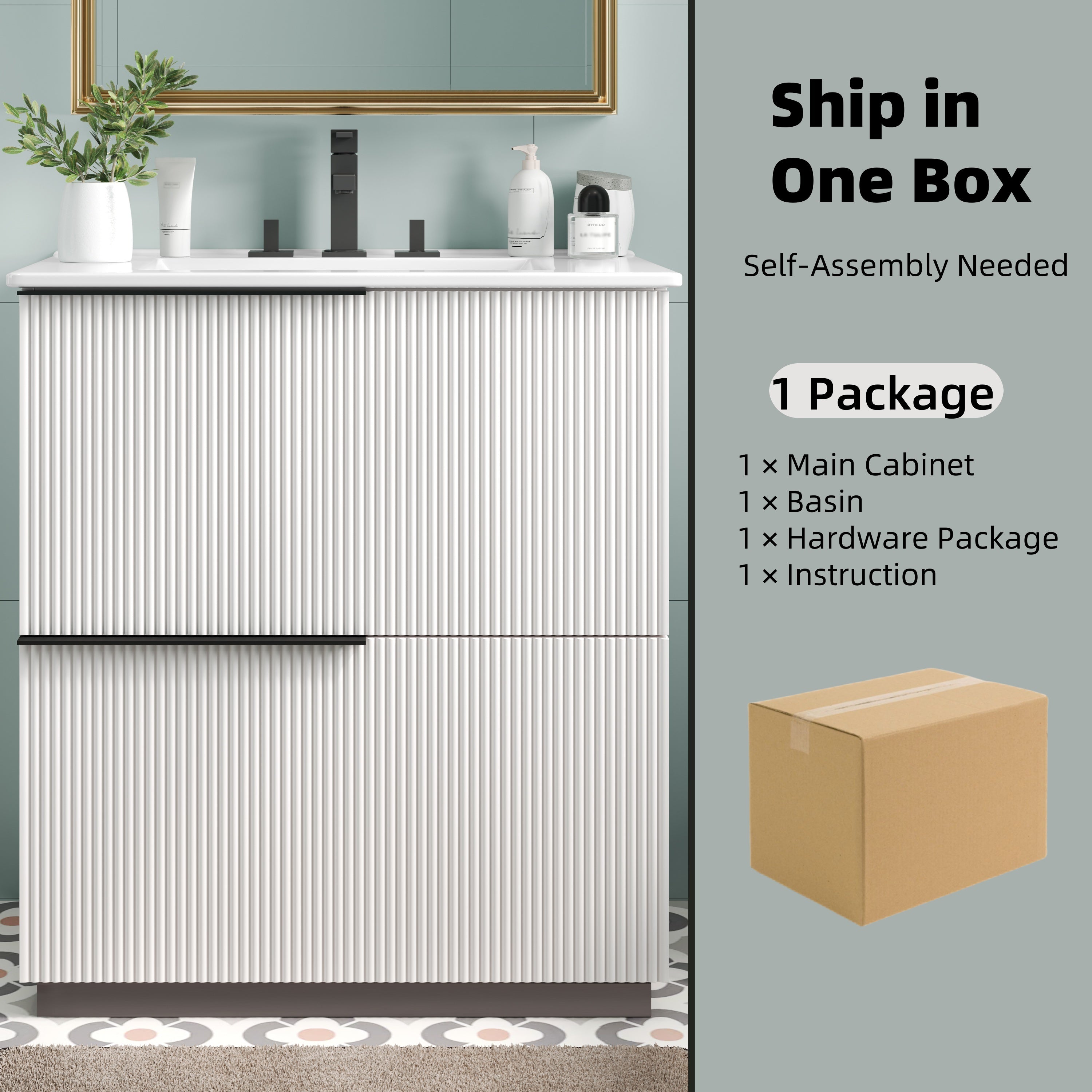 Boyel Living BL-NE-5760W Bath-Vanity-Combo - View #4