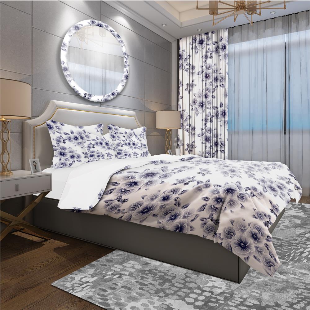 Designart BED18755-T 3 -Piece White Twin Duvet cover Set