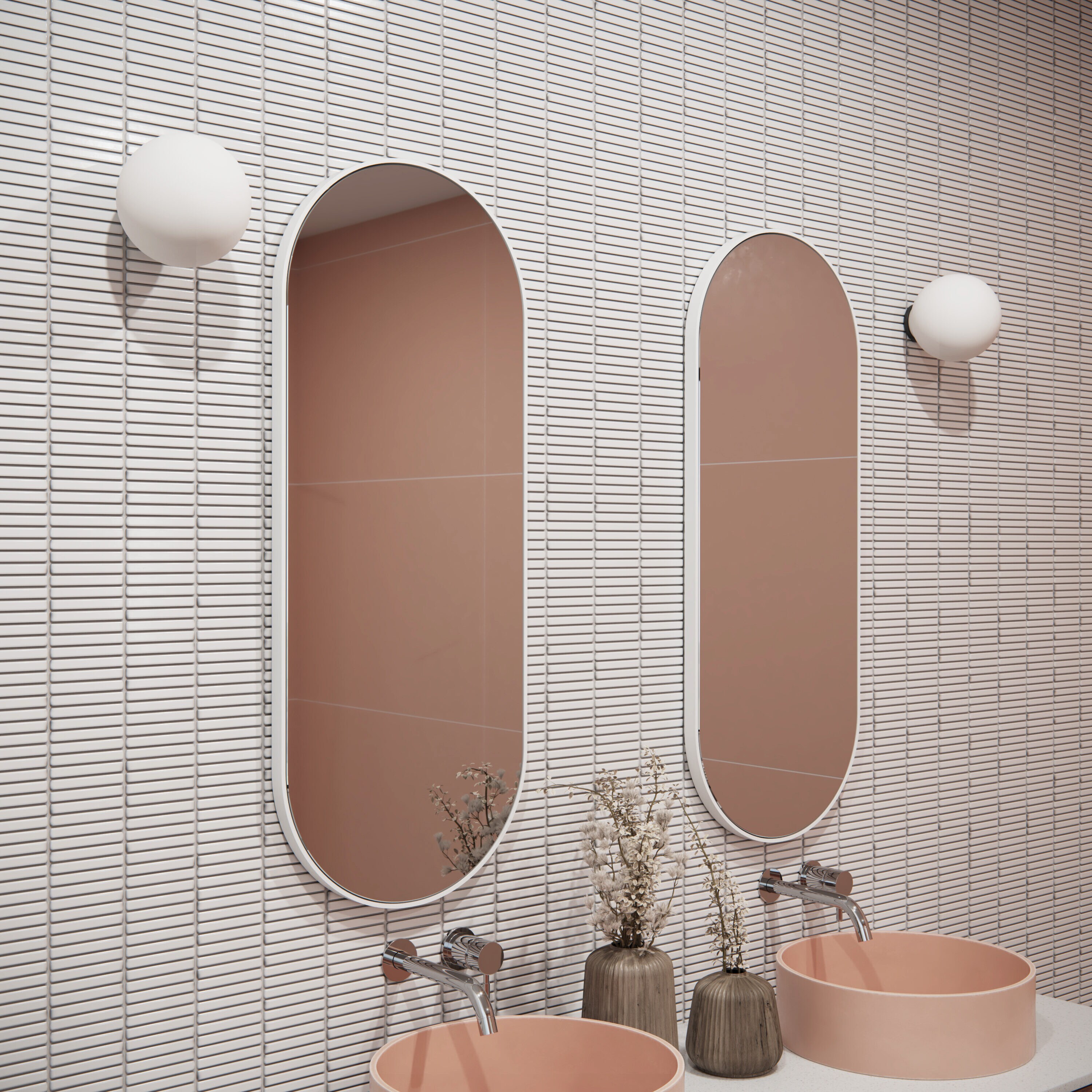 Glass Warehouse MF-PL-40X16-W Decor-Mirrors - View #6