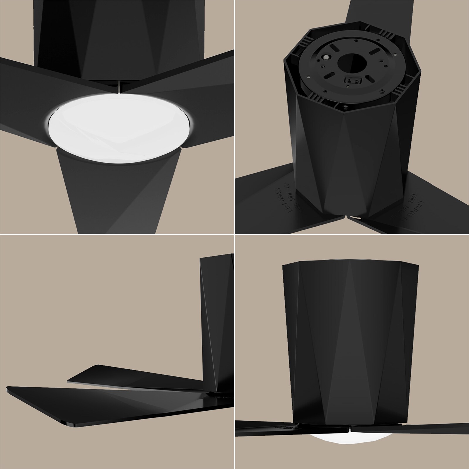 ocioc OC52-BK-3X-Z3 Ceiling-Fans - View #8