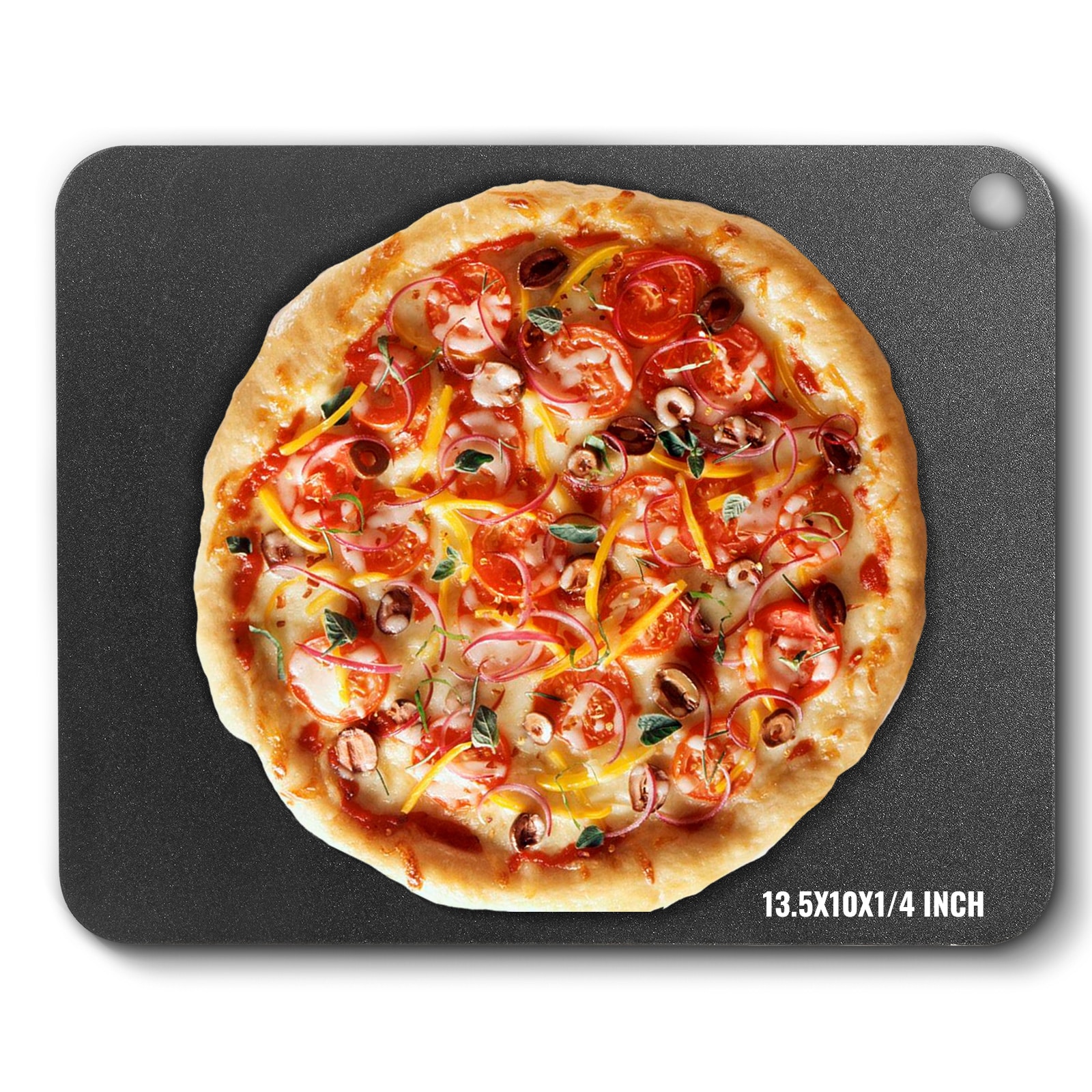 VEVOR SCFXPSPSGB1300695V0 13.5x10x1/4-IN Pizza Baking Stone Carbon steel Non-Stick Pizza stone