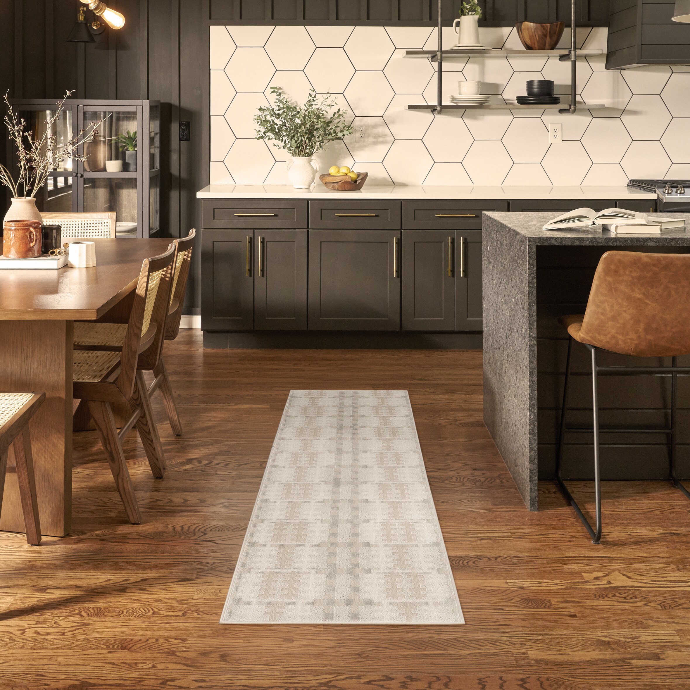 Nourison Home 841491120187 2 x 6 (ft) Loomed Polyester Ivory Multicolor Rectangular Indoor Area rug