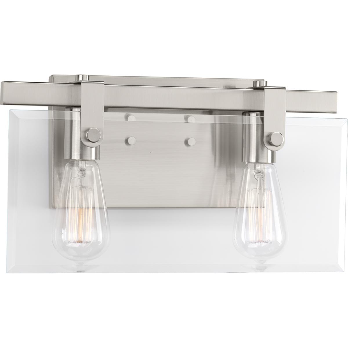 Progress Lighting P300106-009 Glayse 14.87-in 2 -Light Brushed Nickel Modern/contemporary Vanity light