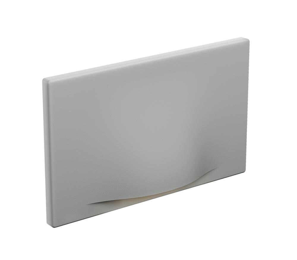DALS Lighting LEDSTEP005D-SG Ledstep 2.875-in H Matte Gray Hardwired Integrated LED Outdoor Wall Light