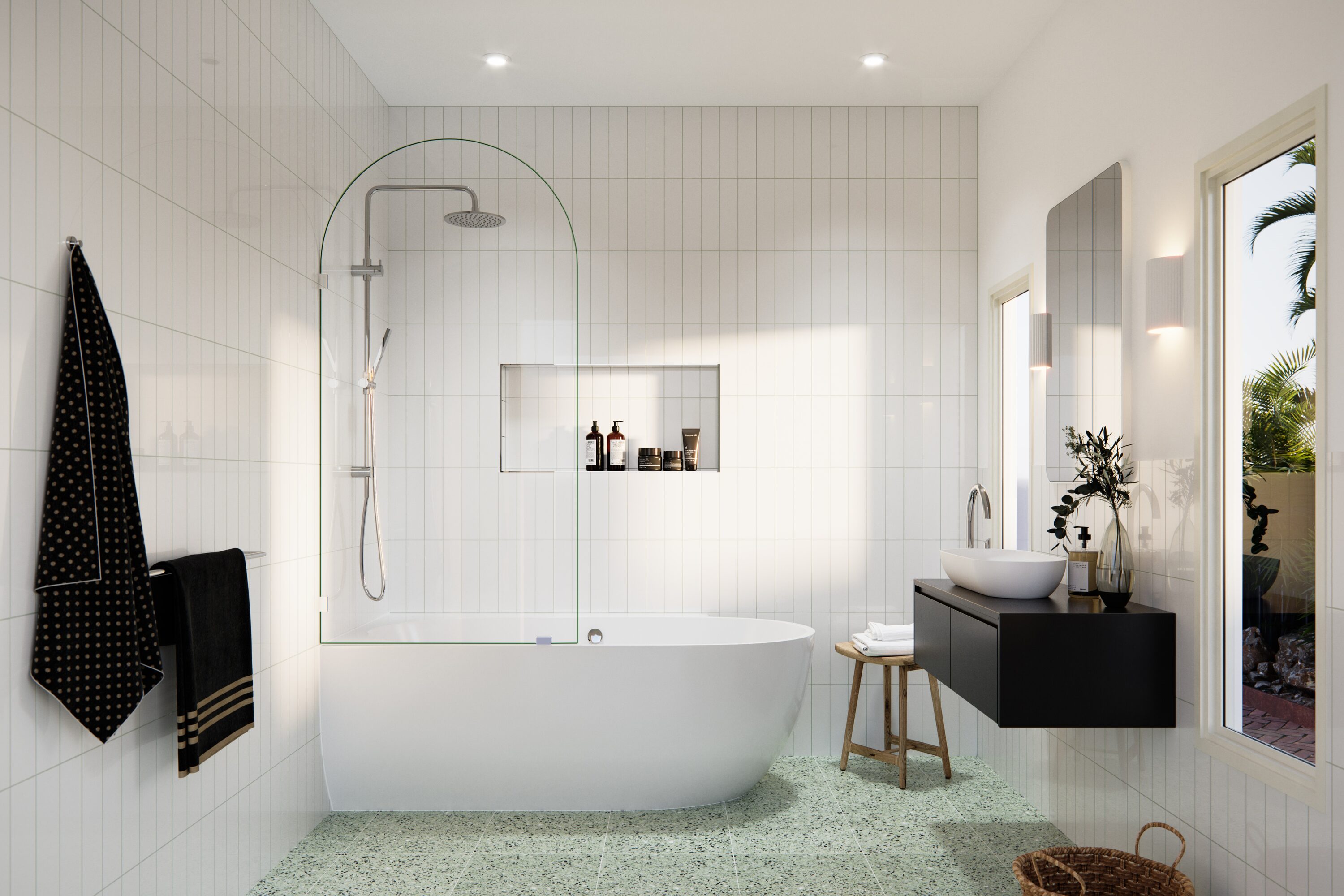 Glass Warehouse B-ARC-34-CH Bathtub-Doors - View #2