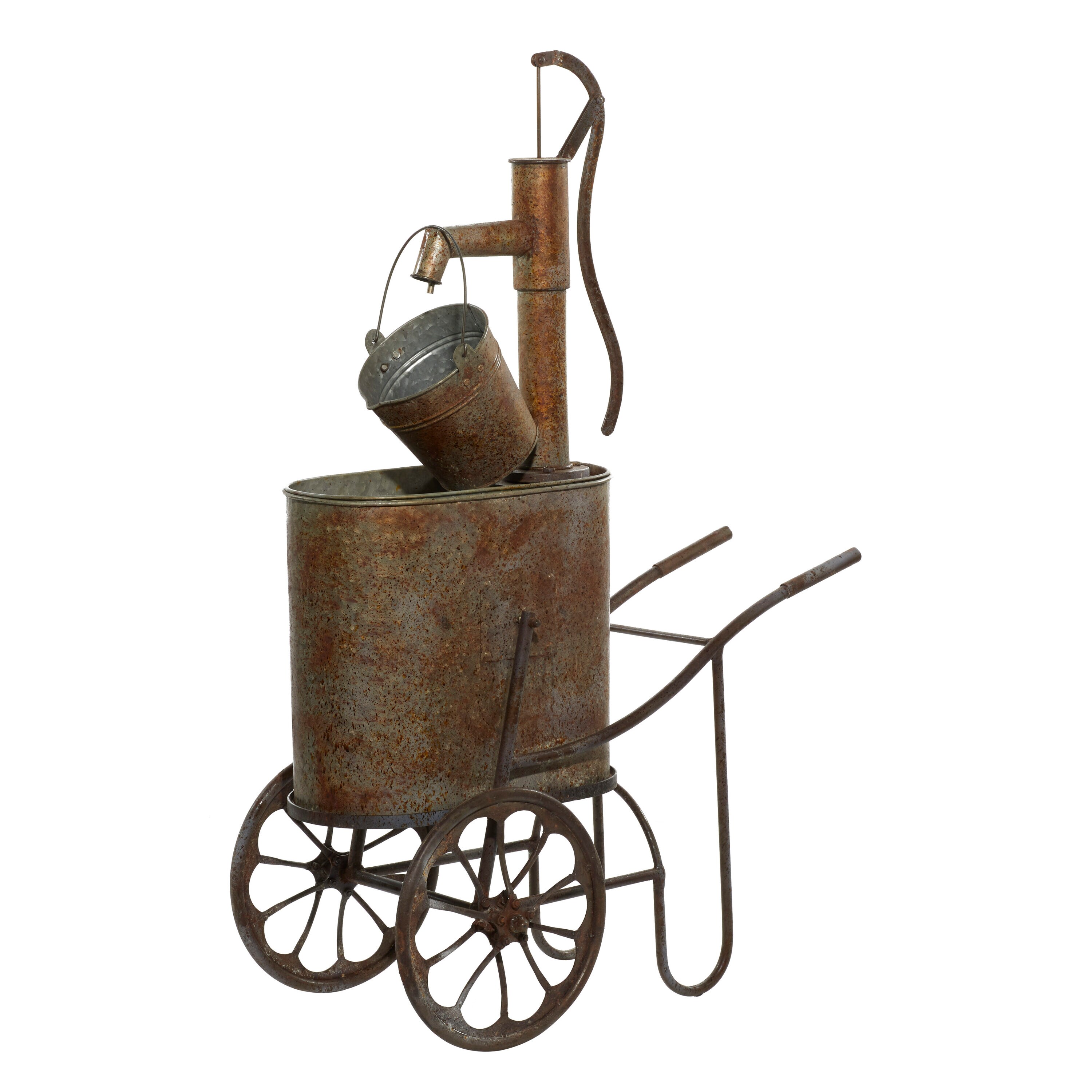 Grayson Lane 94884 44 H Metal Electric Powered Outdoor Fountain Statue Pump Included