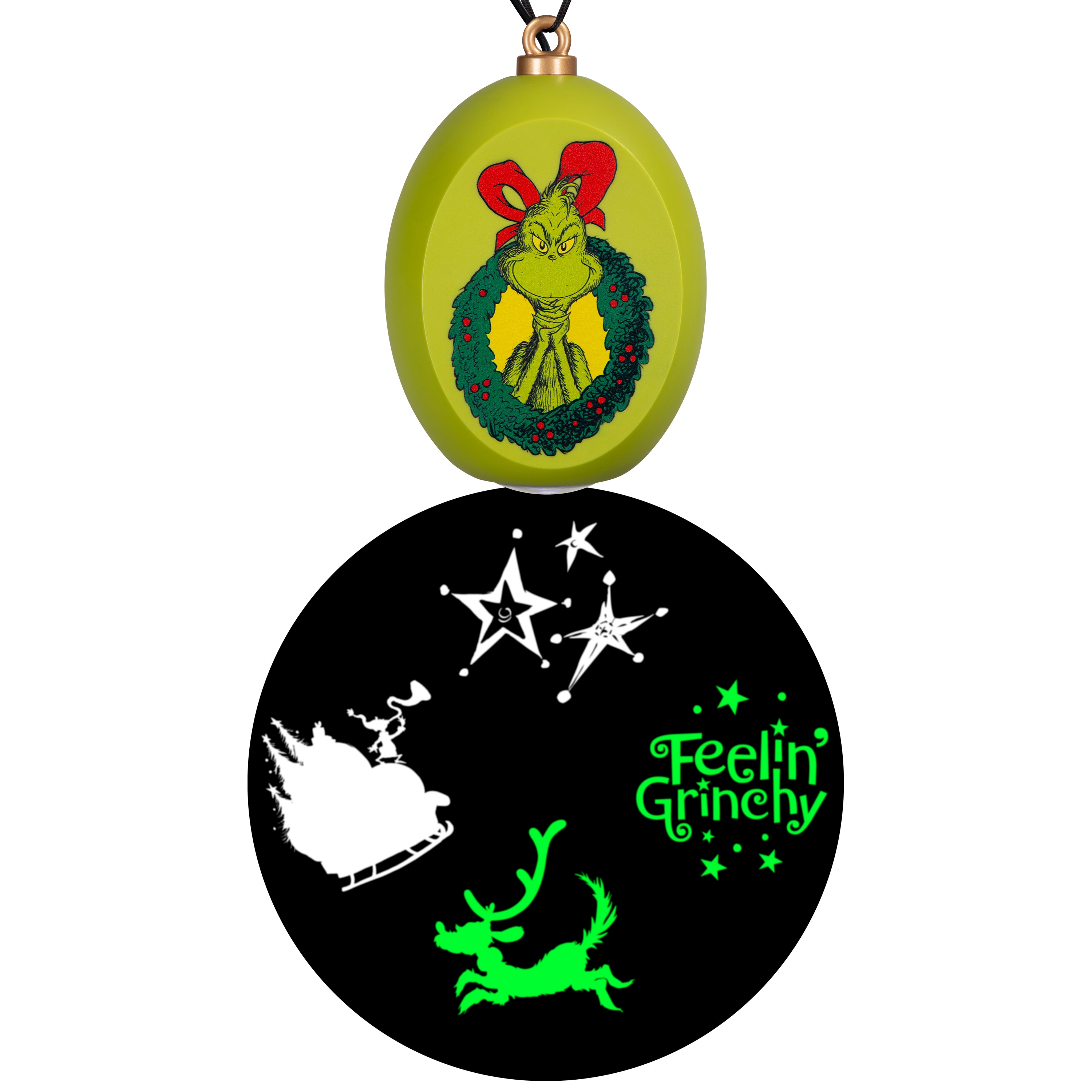 Grinch 884267 Lightshow Multi-function White Electrical outlet Christmas Outdoor Light Show Projector