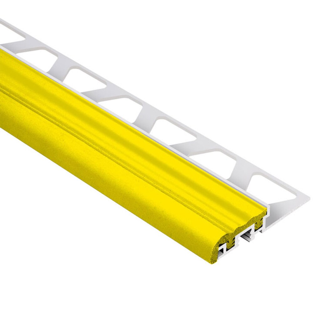 Schluter Systems CG8S/150 Trep-S 0.313-in W x 59-in L Yellow Aluminum Stair nose Tile Edge Trim