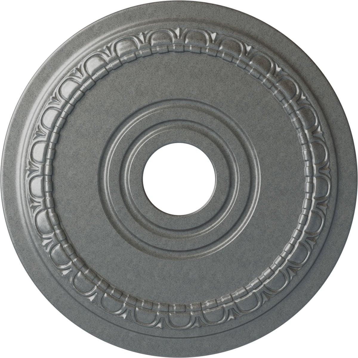 Ekena Millwork CM17MUPLS Munich 17.5-in W x 17.5-in L Painted Platinum Polyurethane Whole Ceiling Medallion