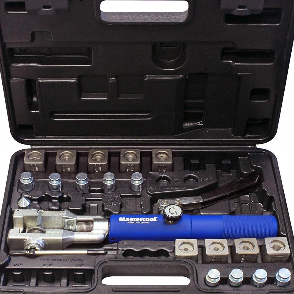 MasterCool MED68341 Mastercool ME72450 Double Metric Bubble Flaring Tool Set