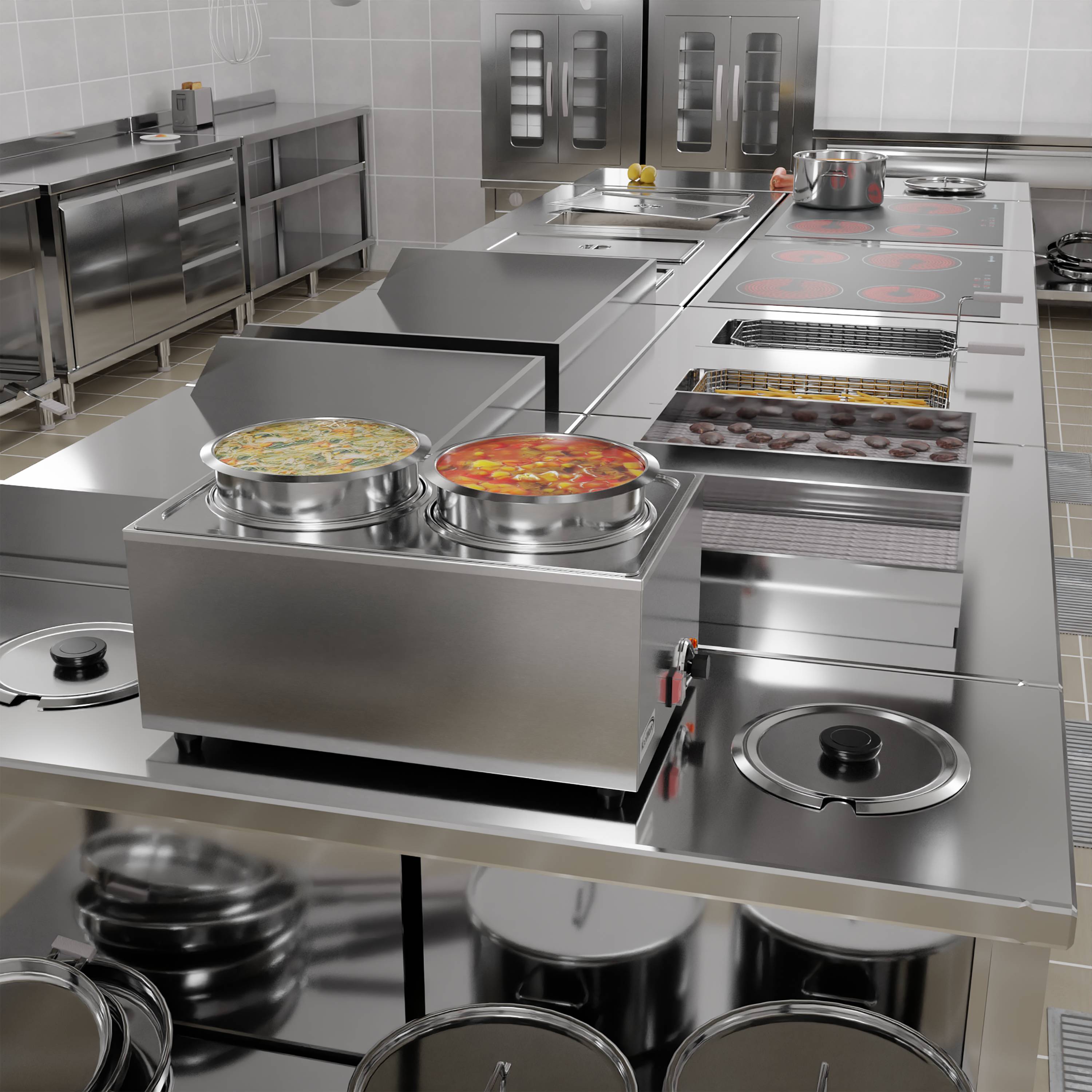 KoolMore CTWT-2P-8QT Buffet-Servers - View #7