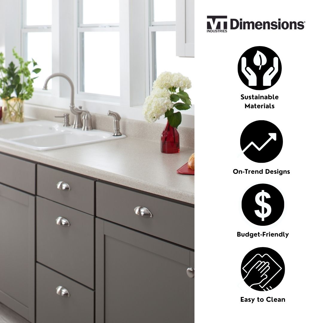 VT Dimensions 25.25-in Kalahari Topaz Matte Laminate Kitchen End Cap