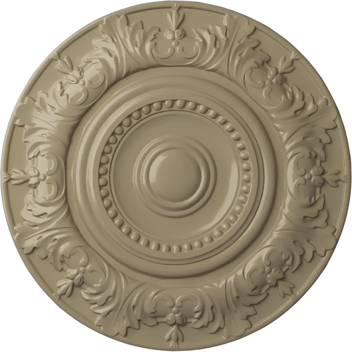 Ekena Millwork CM20BXGDF Biddix 20.875-in W x 20.875-in L Painted Gobi Desert Polyurethane Whole Ceiling Medallion