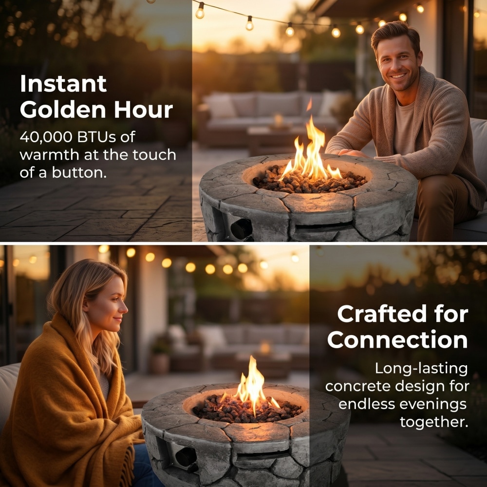 Runesay FRP-61 Outdoor-Woodburning-Firepits - View #9