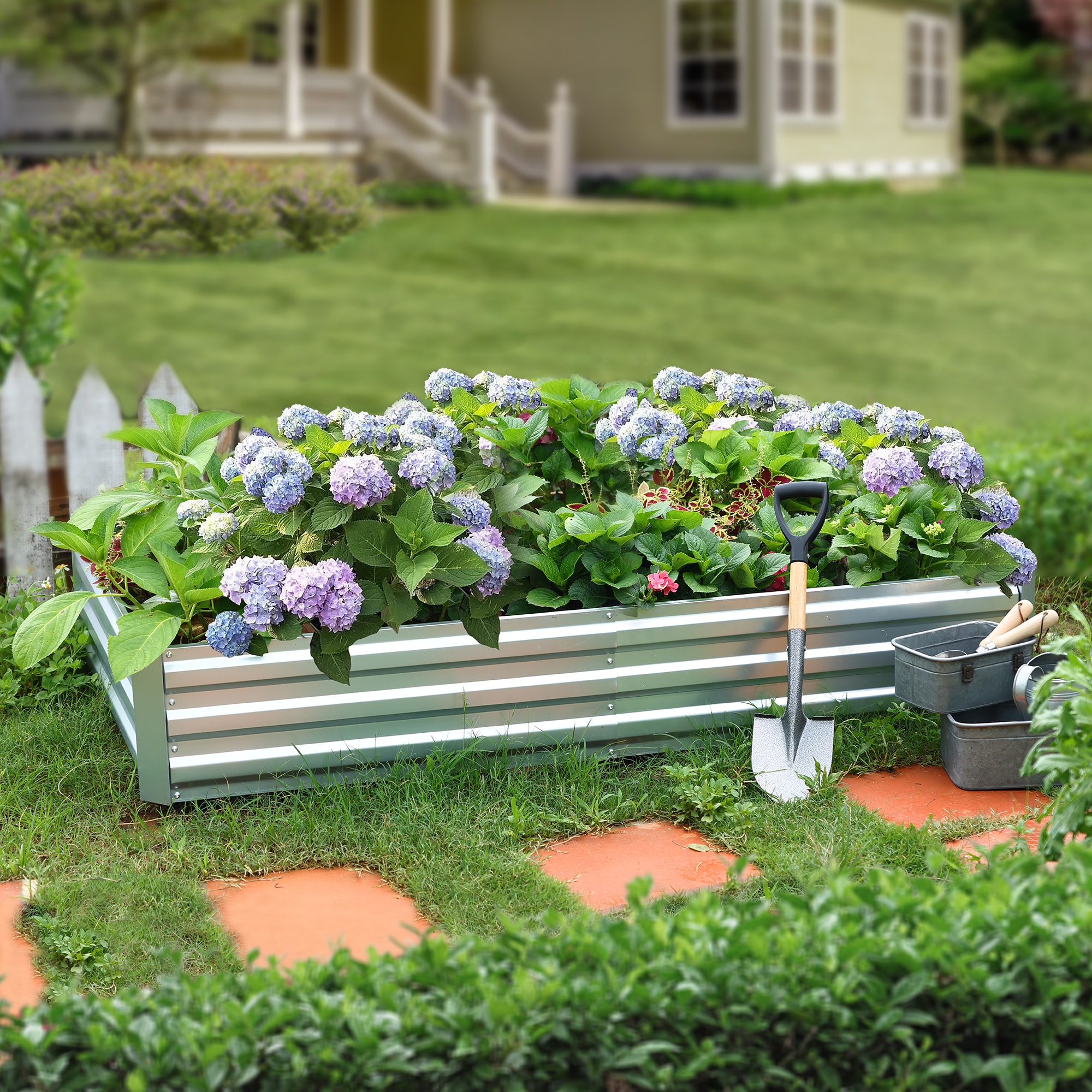 LuxenHome WHPL1666 Raised-Garden-Beds - View #3