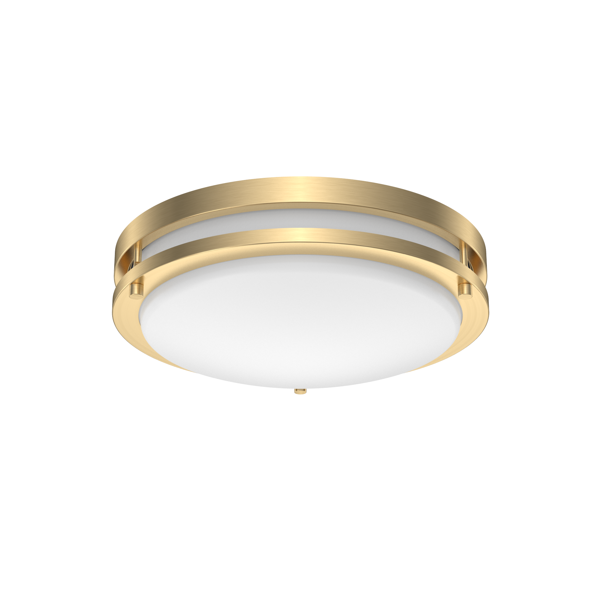 Project Source MXL1137-L24K9027G 1 -Light 11-in Matte Gold Integrated LED Flush Mount Light