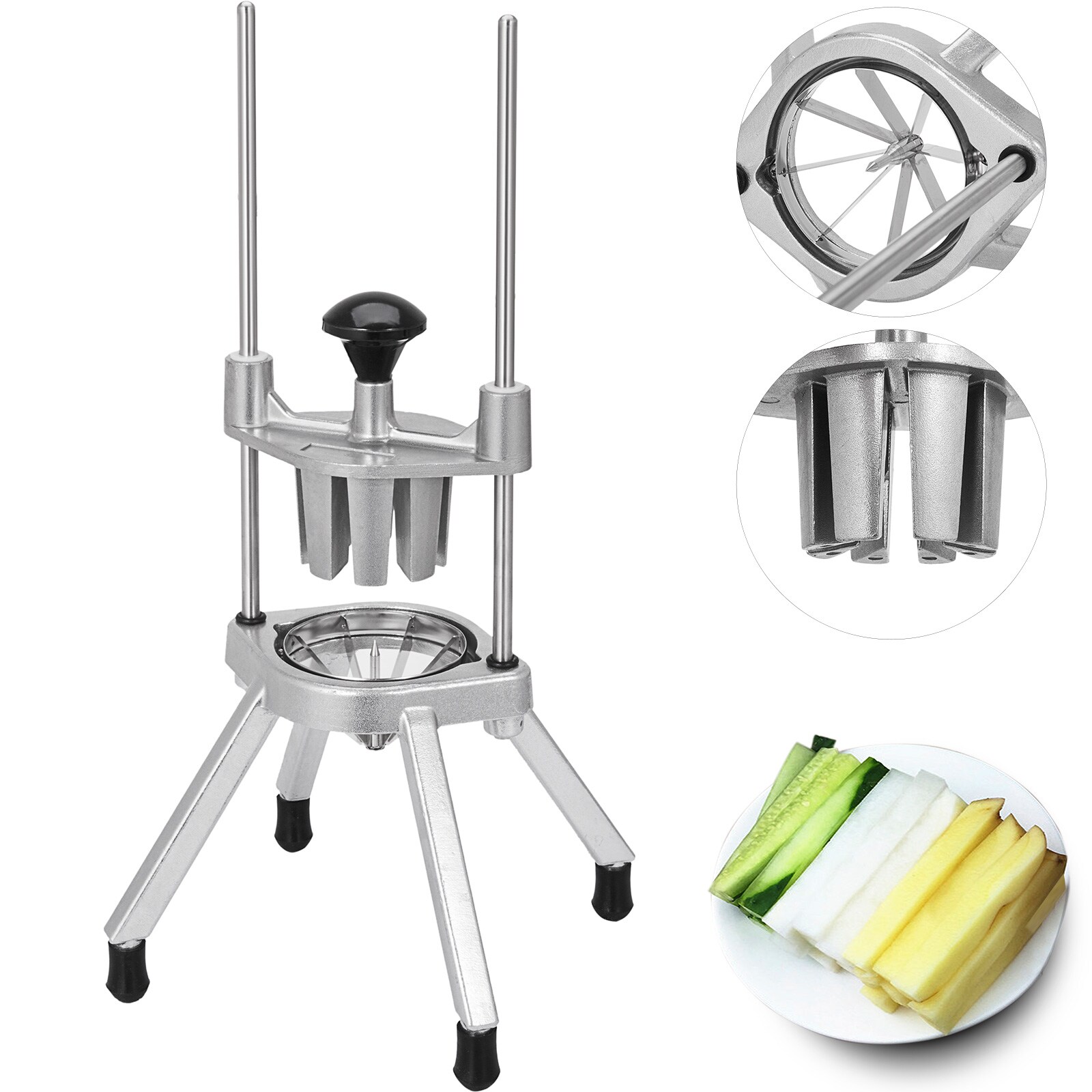 VEVOR 8-Section Lemon Wedge Slicer Commercial/Residential Wedger with Thickness Control ( Silver ) #QDQ8B000000000001V0