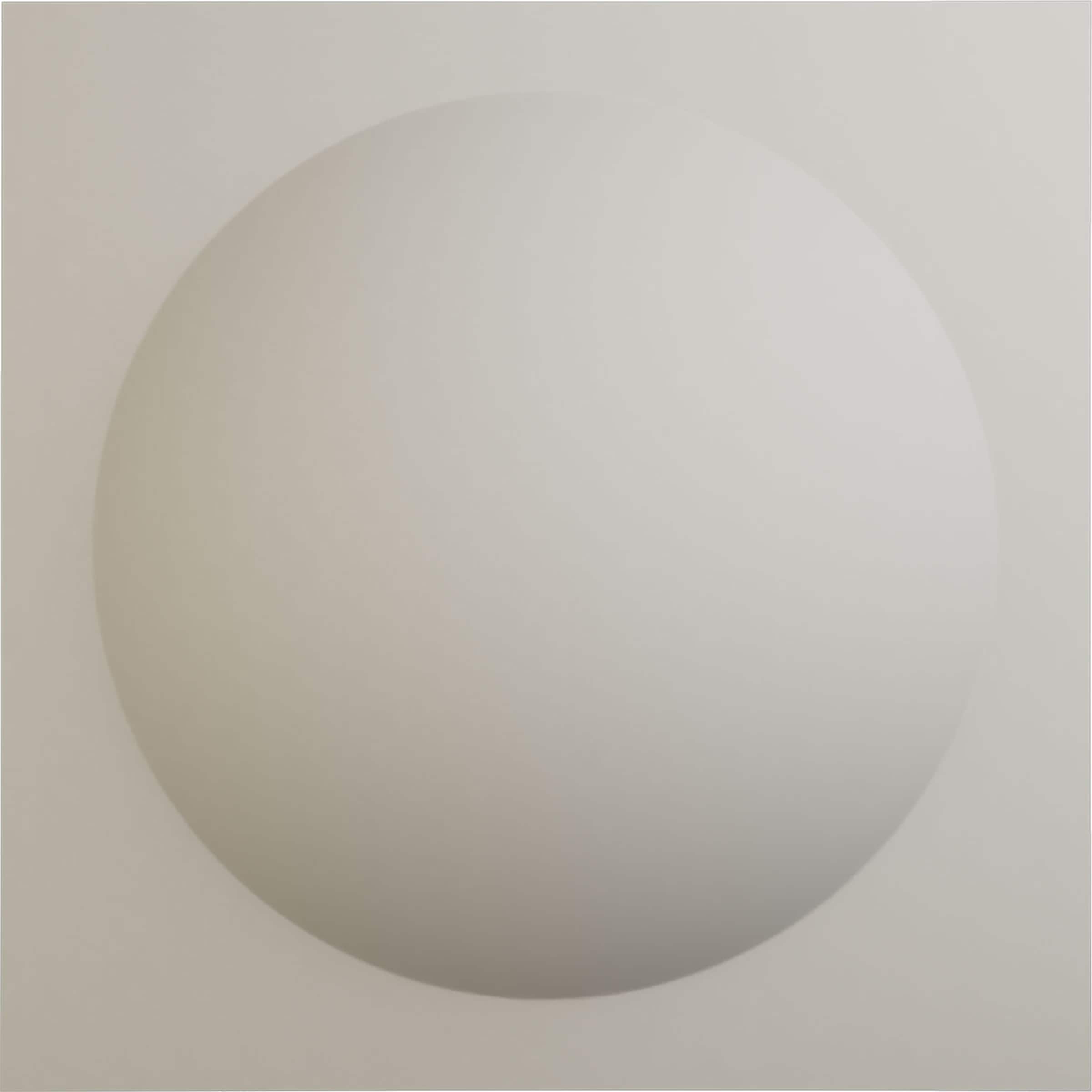 Ekena Millwork WP20X20SNGBW 19-5/8-in x 19-5/8-in Embossed Paintable/Stainable White PVC Wall Panel (
