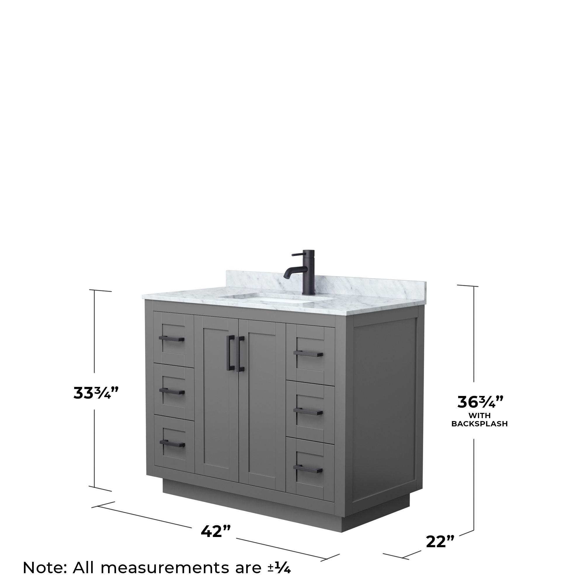 Wyndham Collection WCF292942SGBCMUNSMXX Bath-Vanity-Combo - View #5