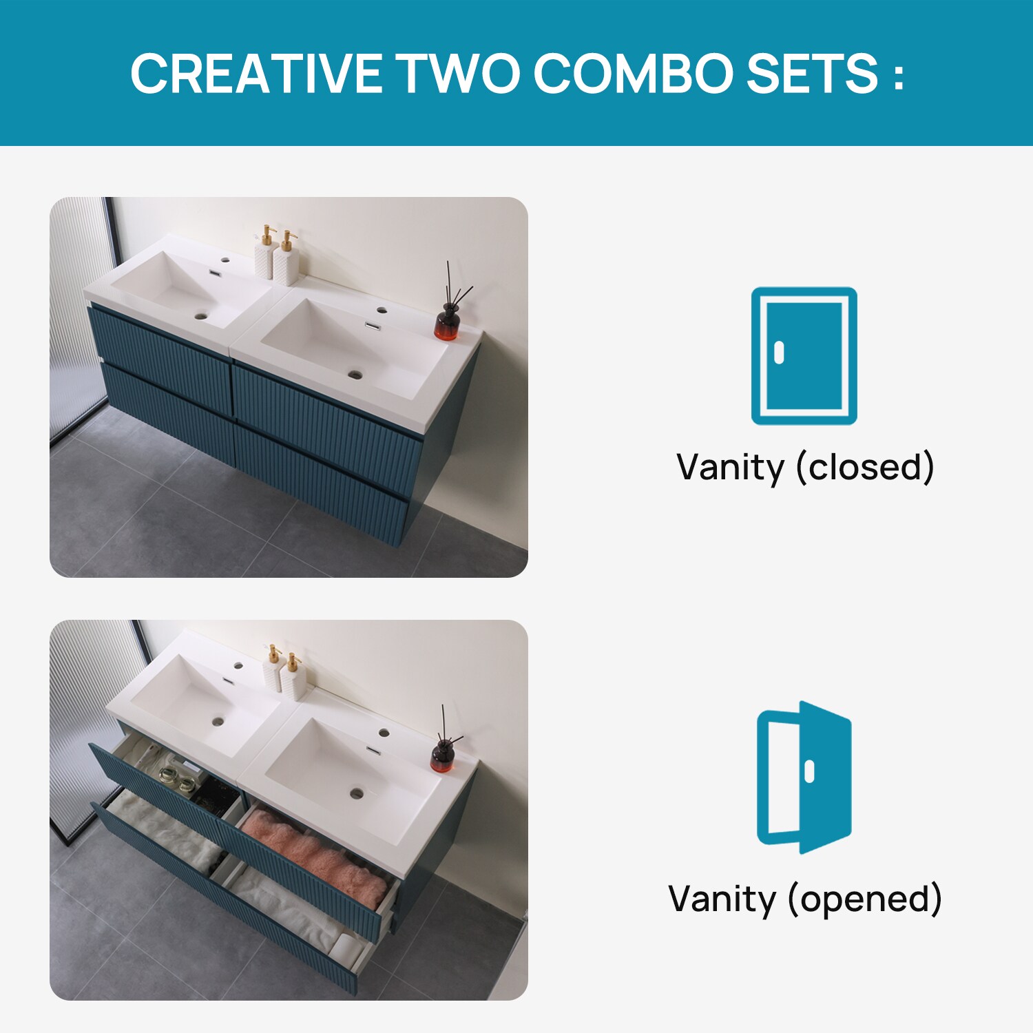 WONLINE USBR6071 Bath-Vanity-Combo - View #8