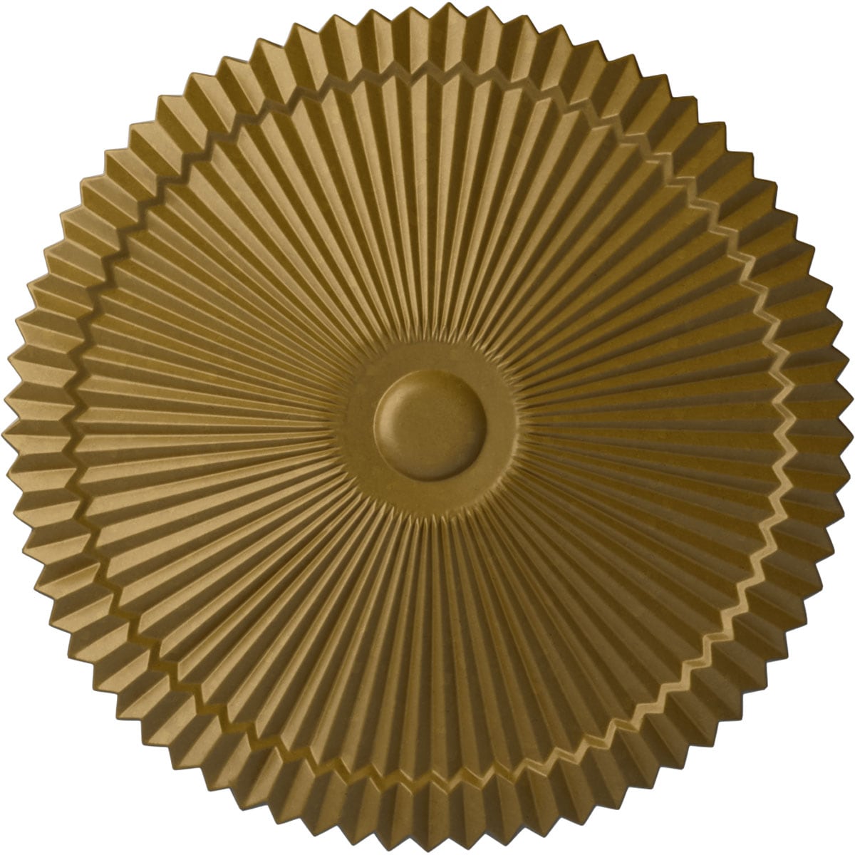 Ekena Millwork CM24SHGLS Shakuras 24-in W x 24-in L Painted Gold Polyurethane Whole Ceiling Medallion