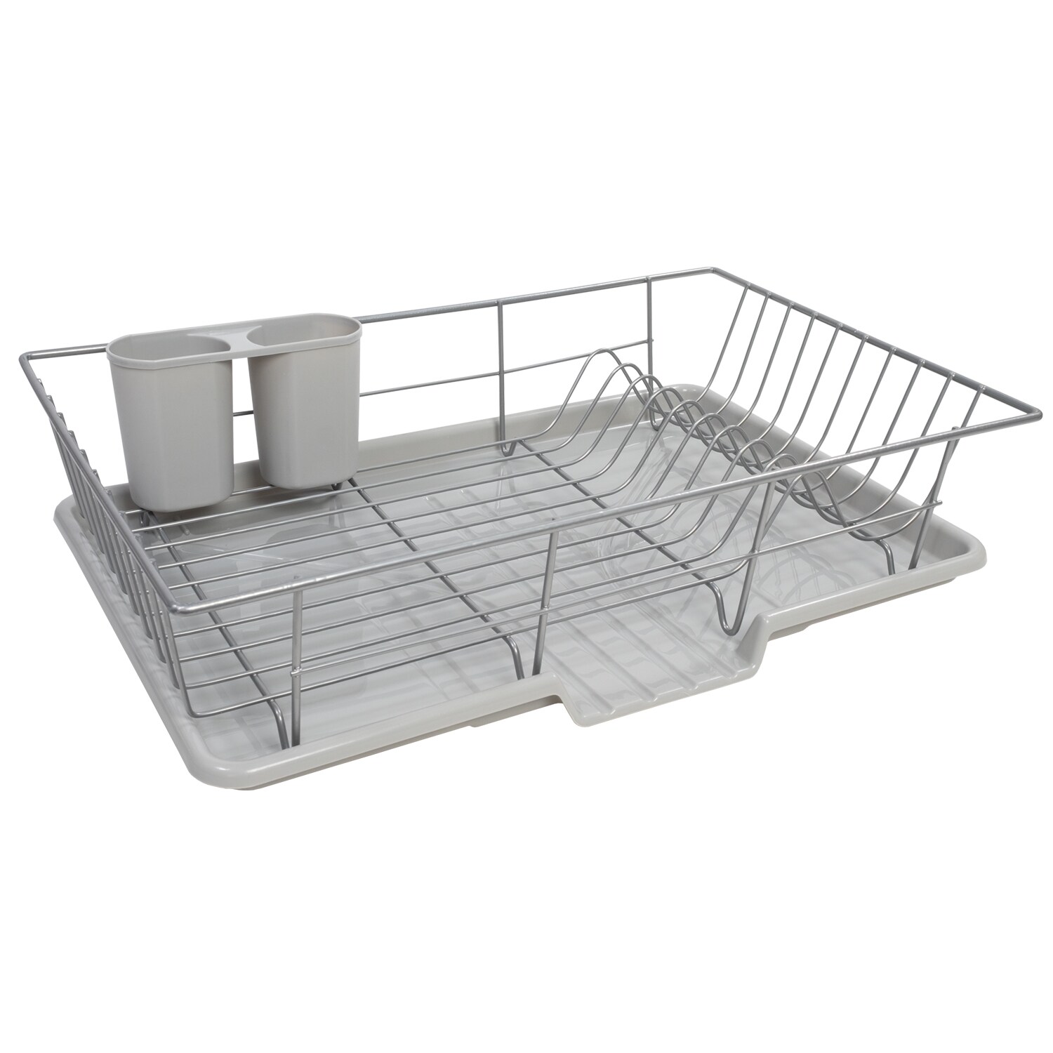 Sweet Home Collection LOW-3PC-DD-SIL Dish-Racks-Trays - View #3