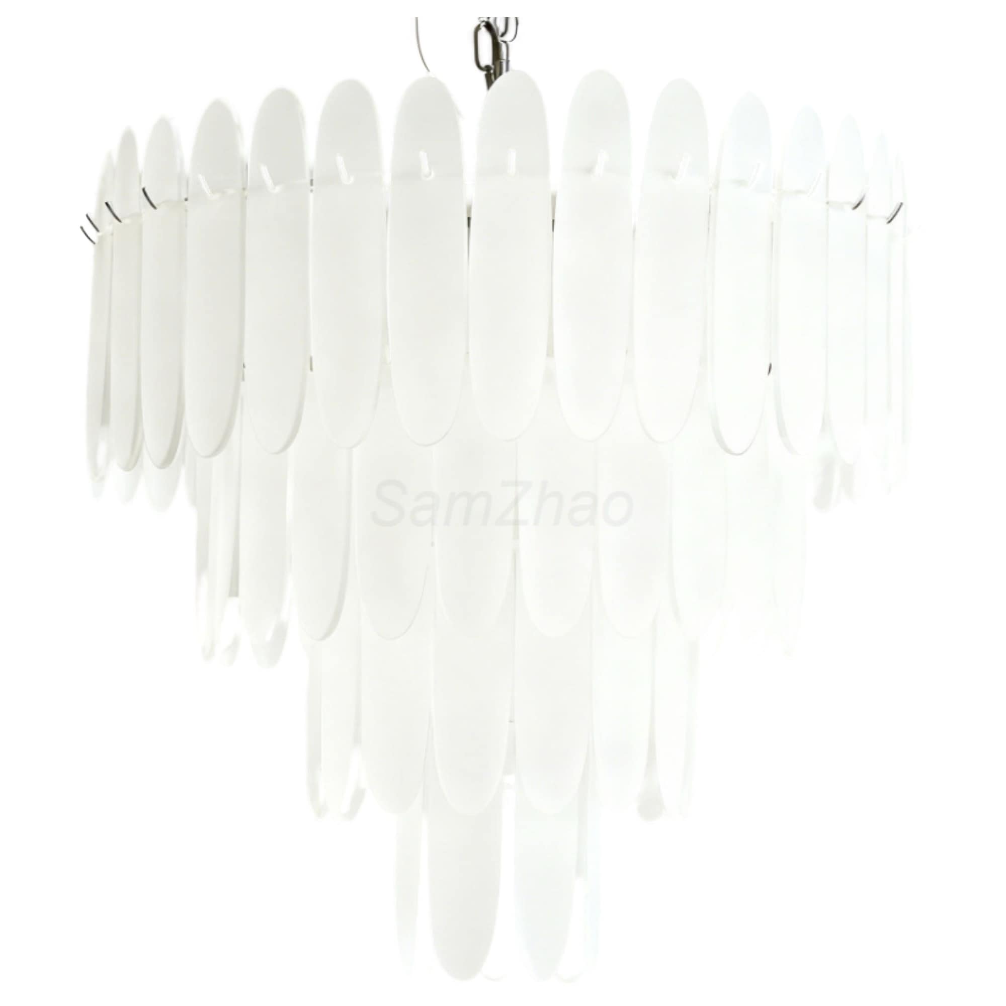 LNC Cavelle 16 -Light Polished Chrome Metal Chandelier