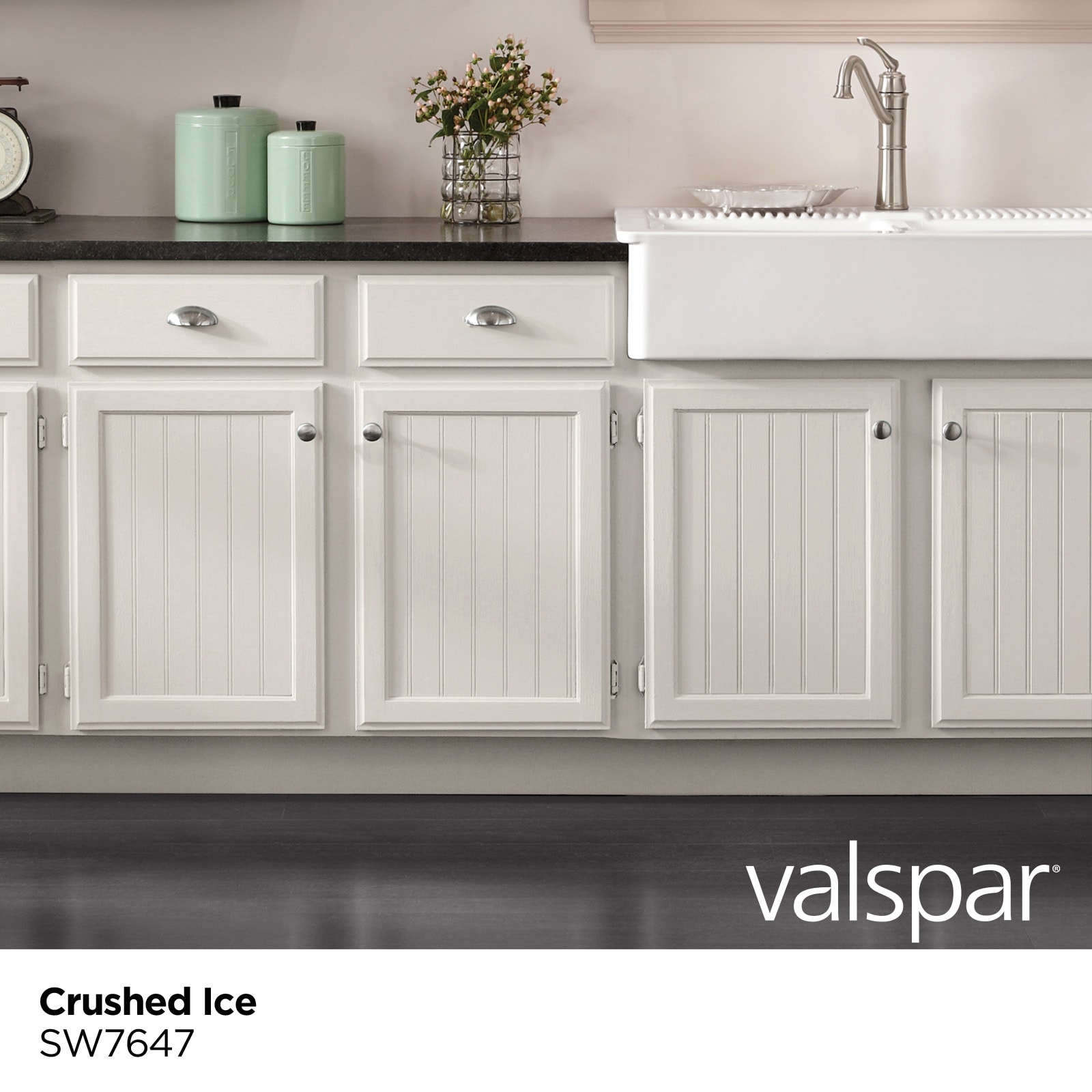 Valspar Satin Crushed Ice Sw7647 Cabinet Furniture Paint Enamel 1 Gallon In The Cabinet Furniture Paint Department At Lowes Com