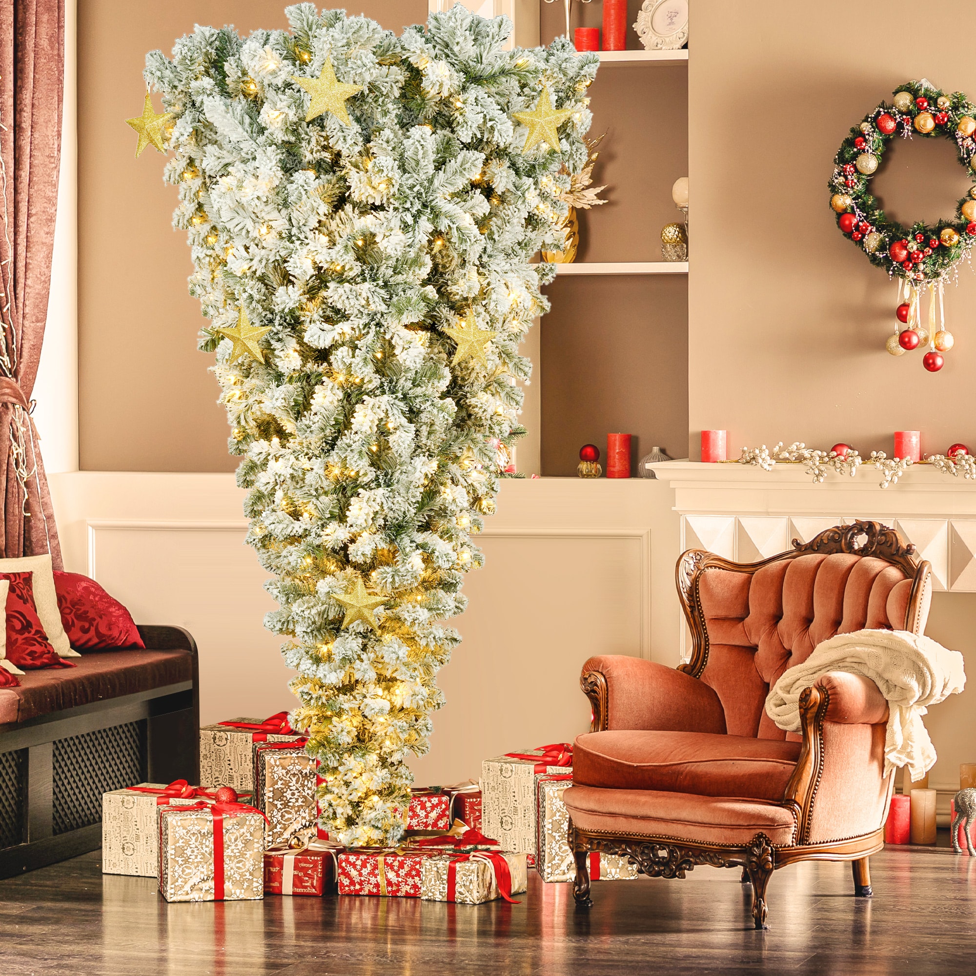 WELLFOR GG-293824AAF Artificial-Christmas-Trees - View #7