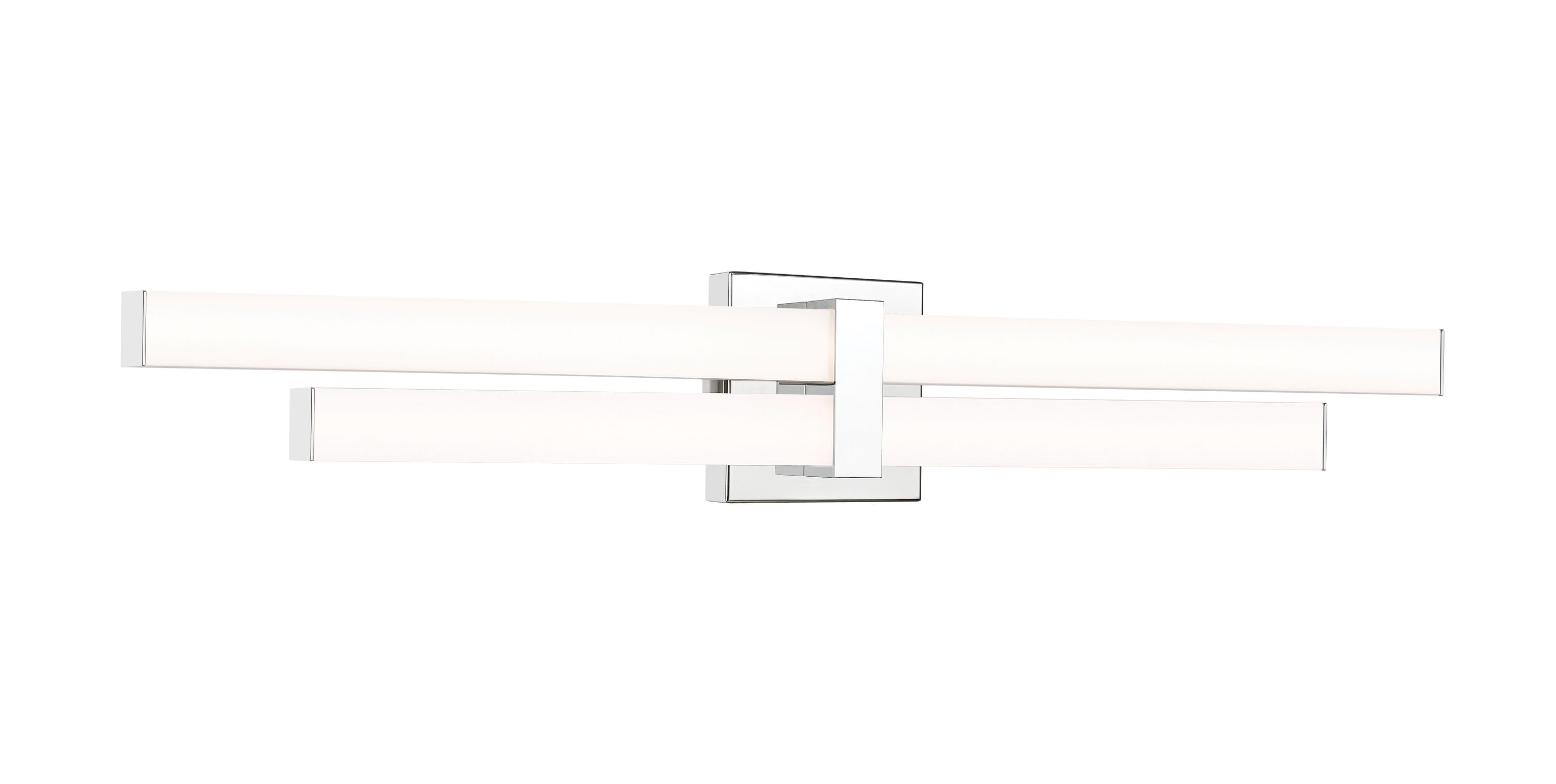 Z-Lite 1008-32W-CH-LED Zane 32-in 1 -Light Polished Chrome Integrated LED Modern/contemporary Vanity light