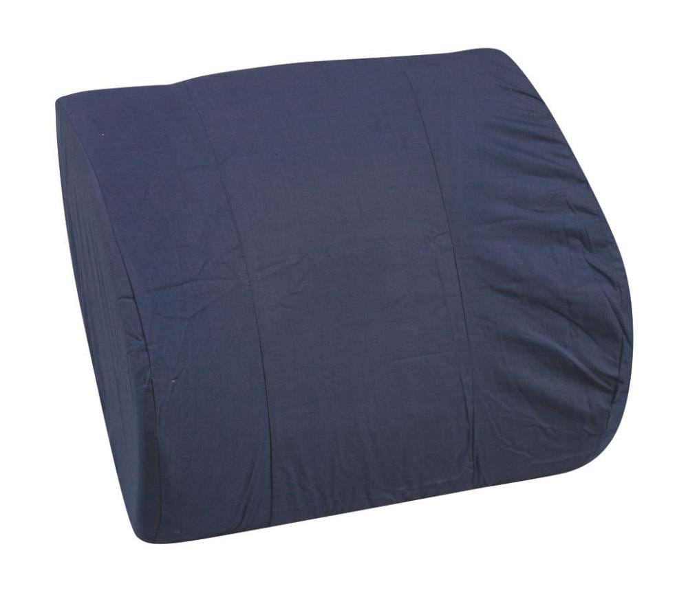 Carex Memory Foam Lumbar Pillow with Back Support, Navy Blue