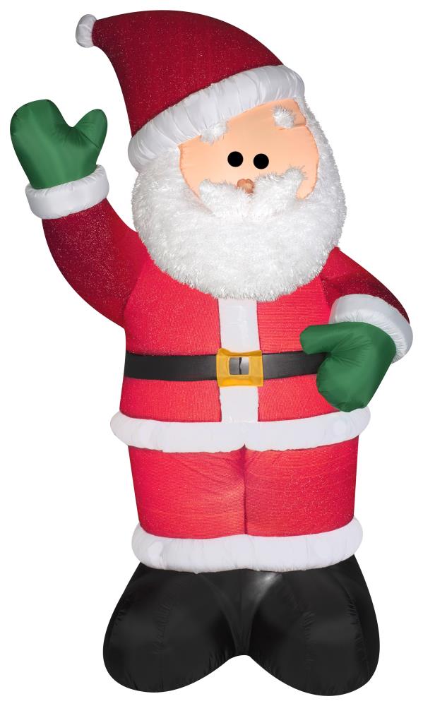 Gemmy 6-ft Lighted Santa Christmas Inflatable in the Christmas ...