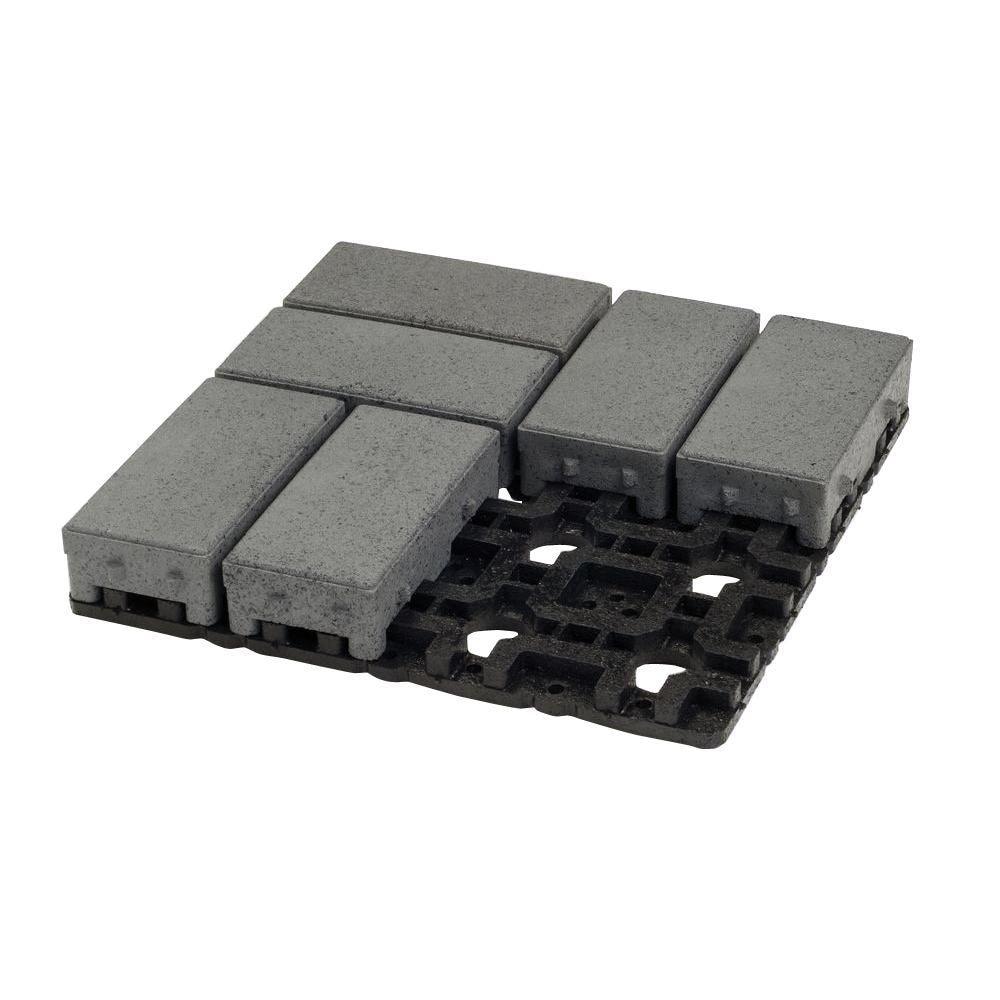 AZEK P048-005 4-in L x 8-in W x 2.5-in H Rectangle Waterwheel Composite Paver